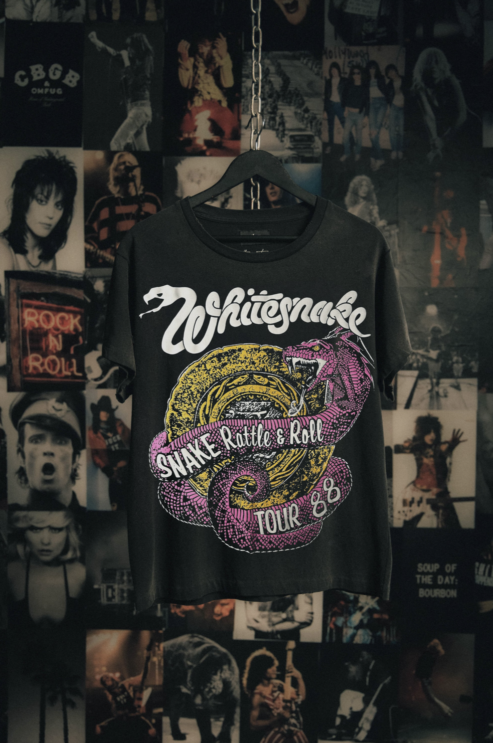 OTHER UK - WHITESNAKE SNAKE RATTLE & ROLL TOUR 88 VINTAGE T-SHIRT