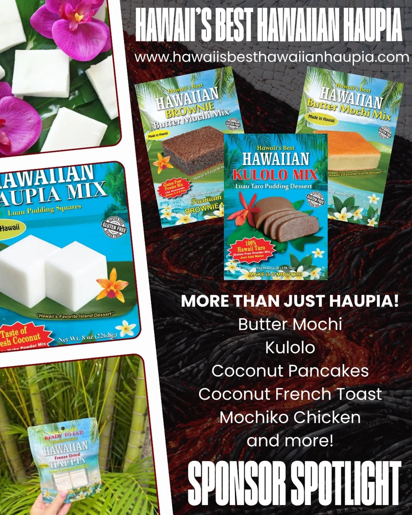 SPONSOR SPOTLIGHT: HAWAII&rsquo;S BEST HAWAIIAN HAUPIA

We&rsquo;re excited to give a big mahalo to Hawaii&rsquo;s Best Hawaiian Haupia for supporting Aloha Muscle! 🤙🏽

Known for bringing the delicious taste of authentic Hawaiian haupia to the tabl