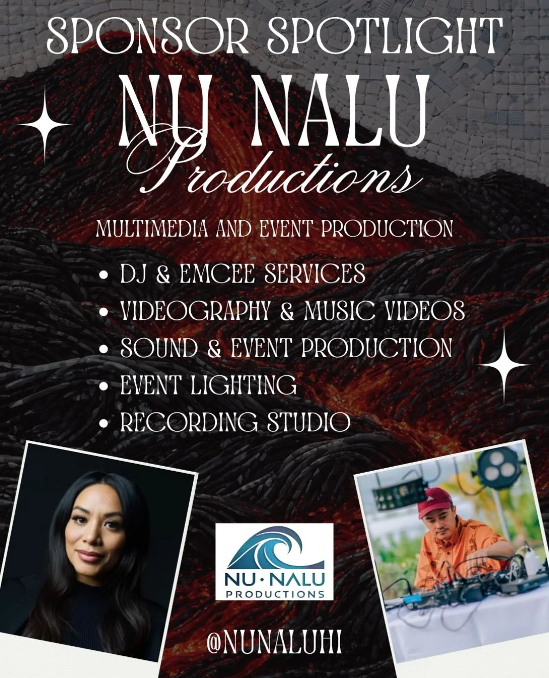 🌺 SPONSOR SHOUTOUT 🌺

A huge MAHALO to Nu Nalu Productions for supporting Aloha Muscle 2026! 🤙🏽💪🏽

From DJ &amp; emcee services to sound, lighting, videography, music production, and more, Nu Nalu Productions helps bring events and creative pro