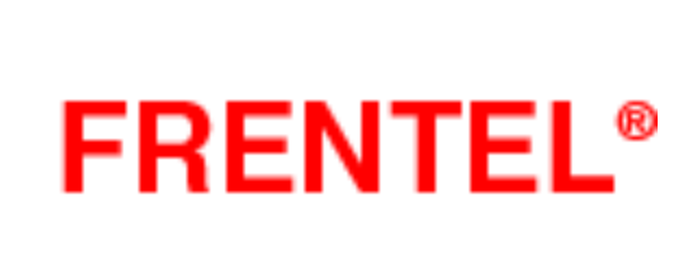 Logo with the text "FRENTEL®" in red font.