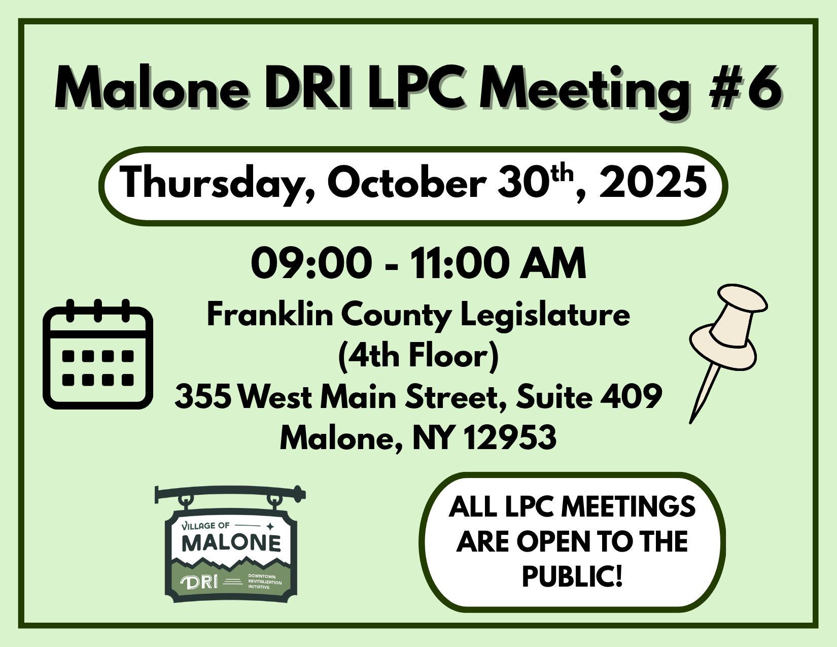 LOCAL PLANNING COMMITTEE (LPC) #6