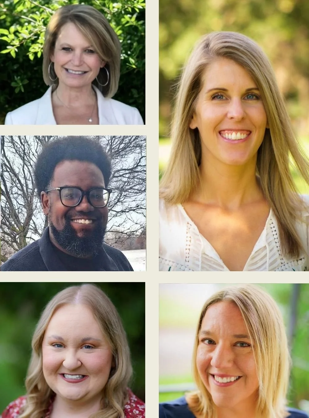 Collage of five therapists at Omni Mental Health