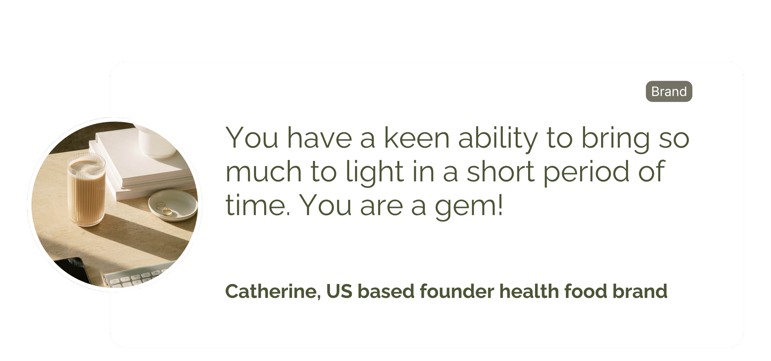 You have a keen ability to bring so much to light in a short period of time. You are a gem!