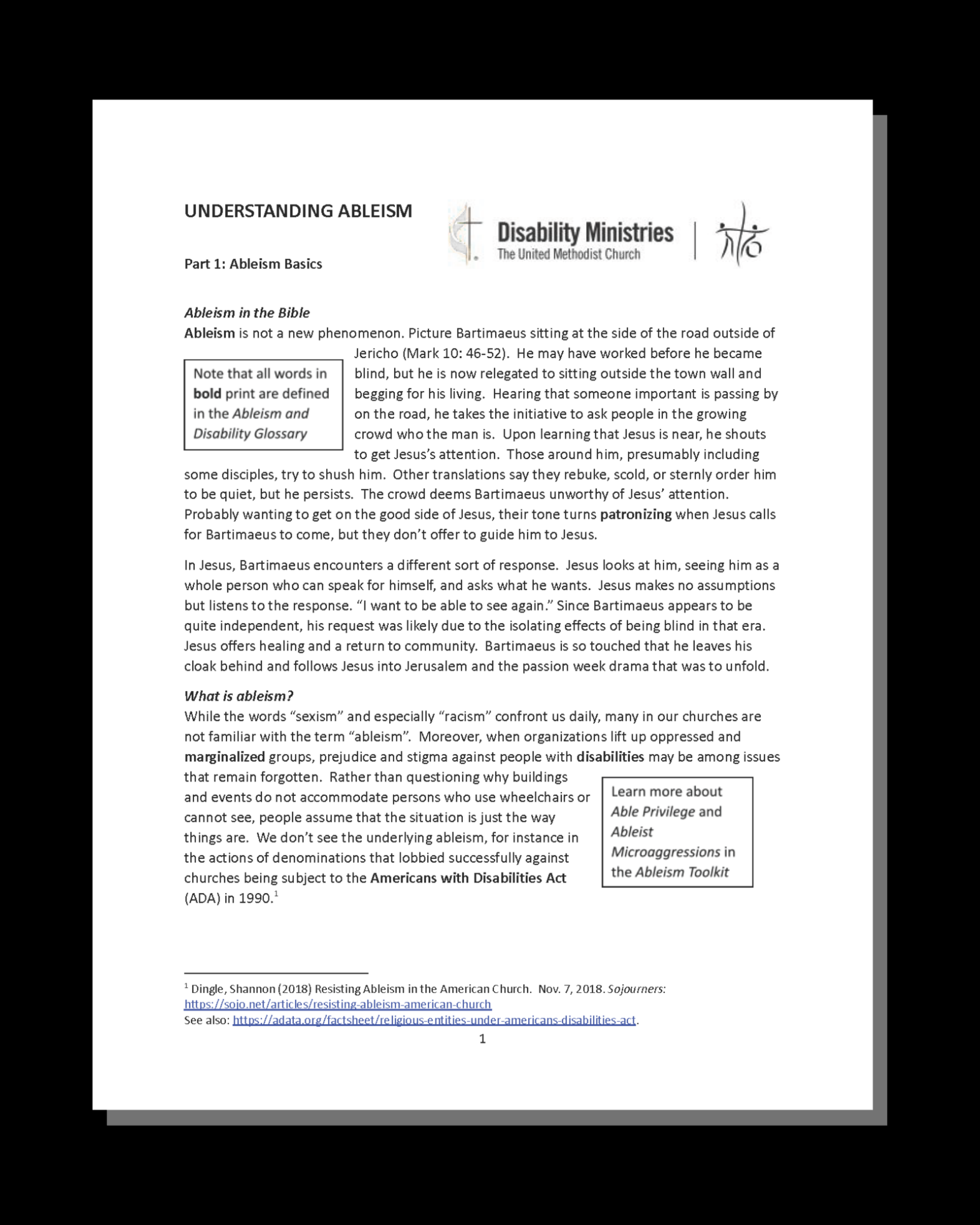 Understanding Ableism 3