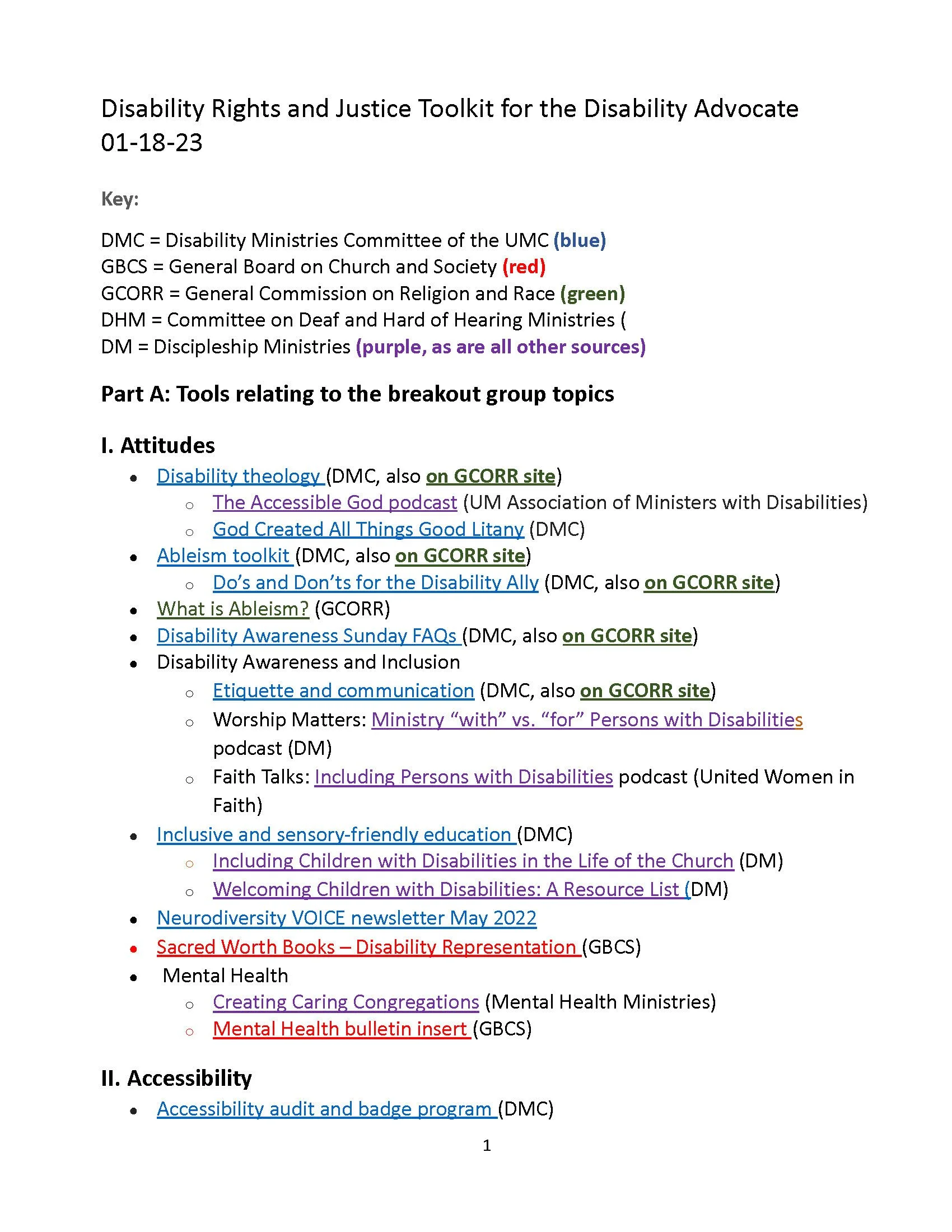 Disability Rights and Justice Toolkit for the Disability Advocate