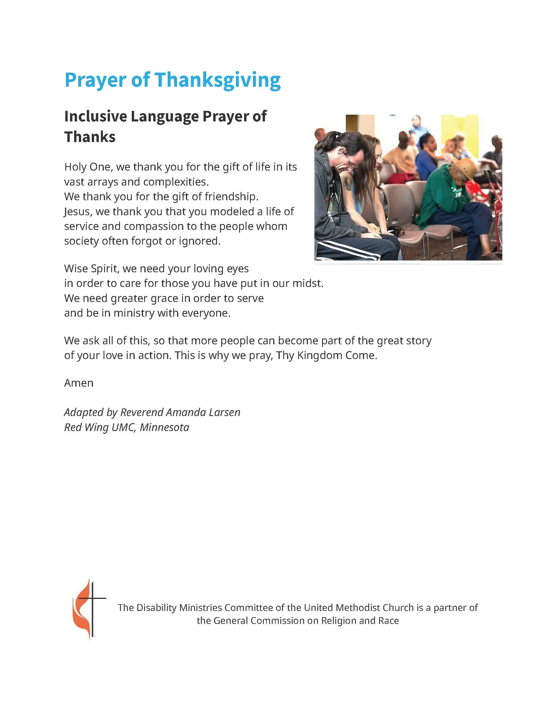 Prayer of Thanksgiving