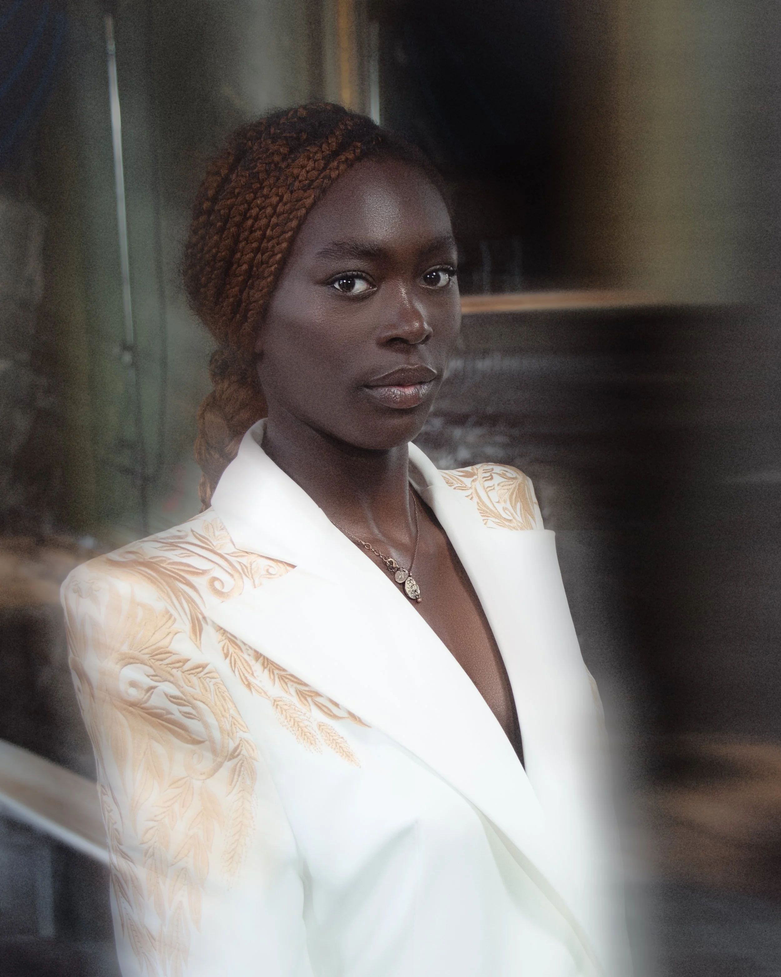 Olivia backstage at Paris Couture Week, July 26