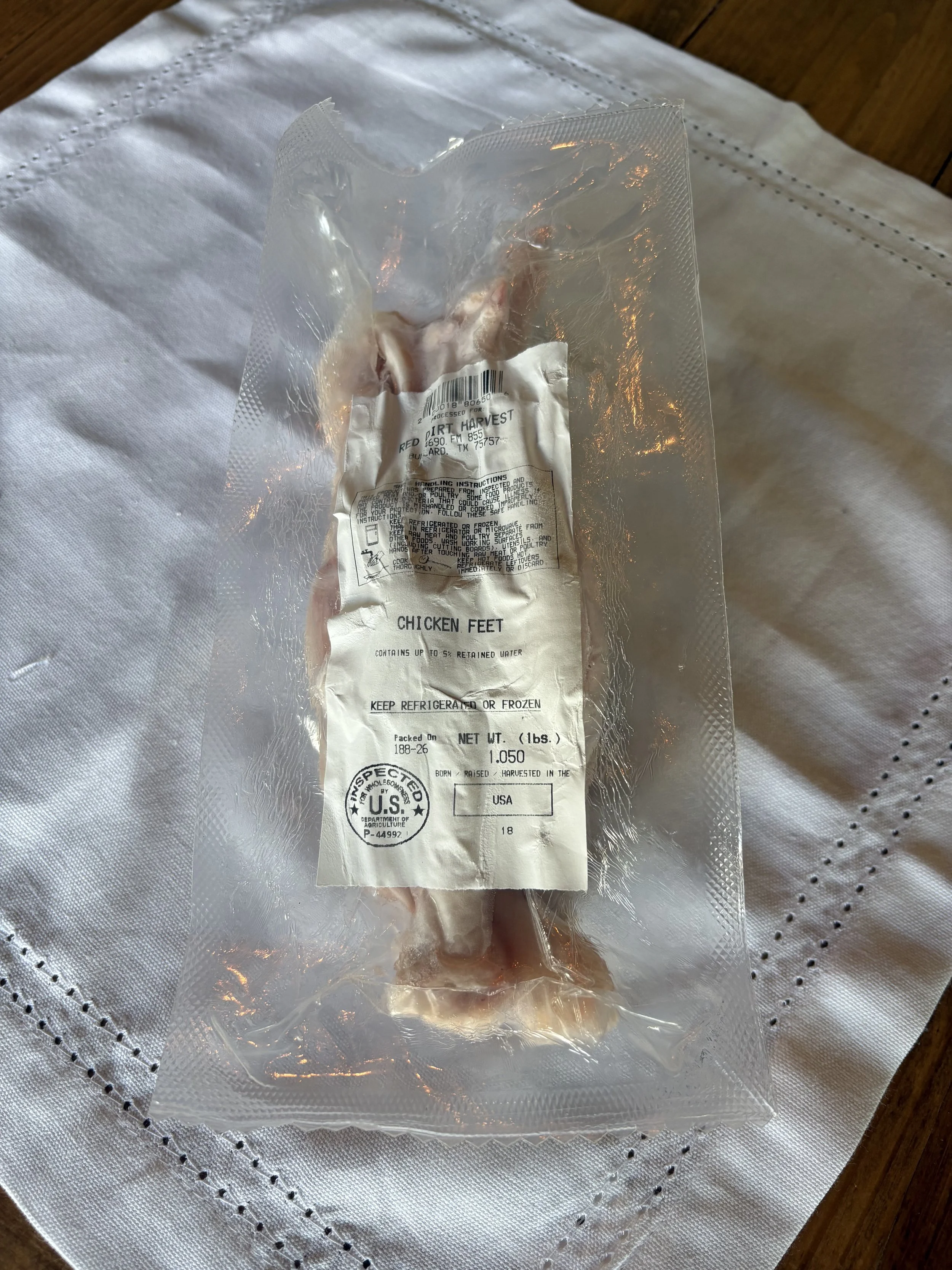 Pasture-Raised Chicken Feet (1lb Pack)