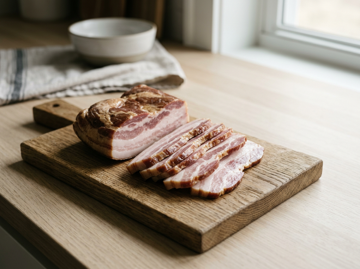 Sliced Pork Jowl Bacon
