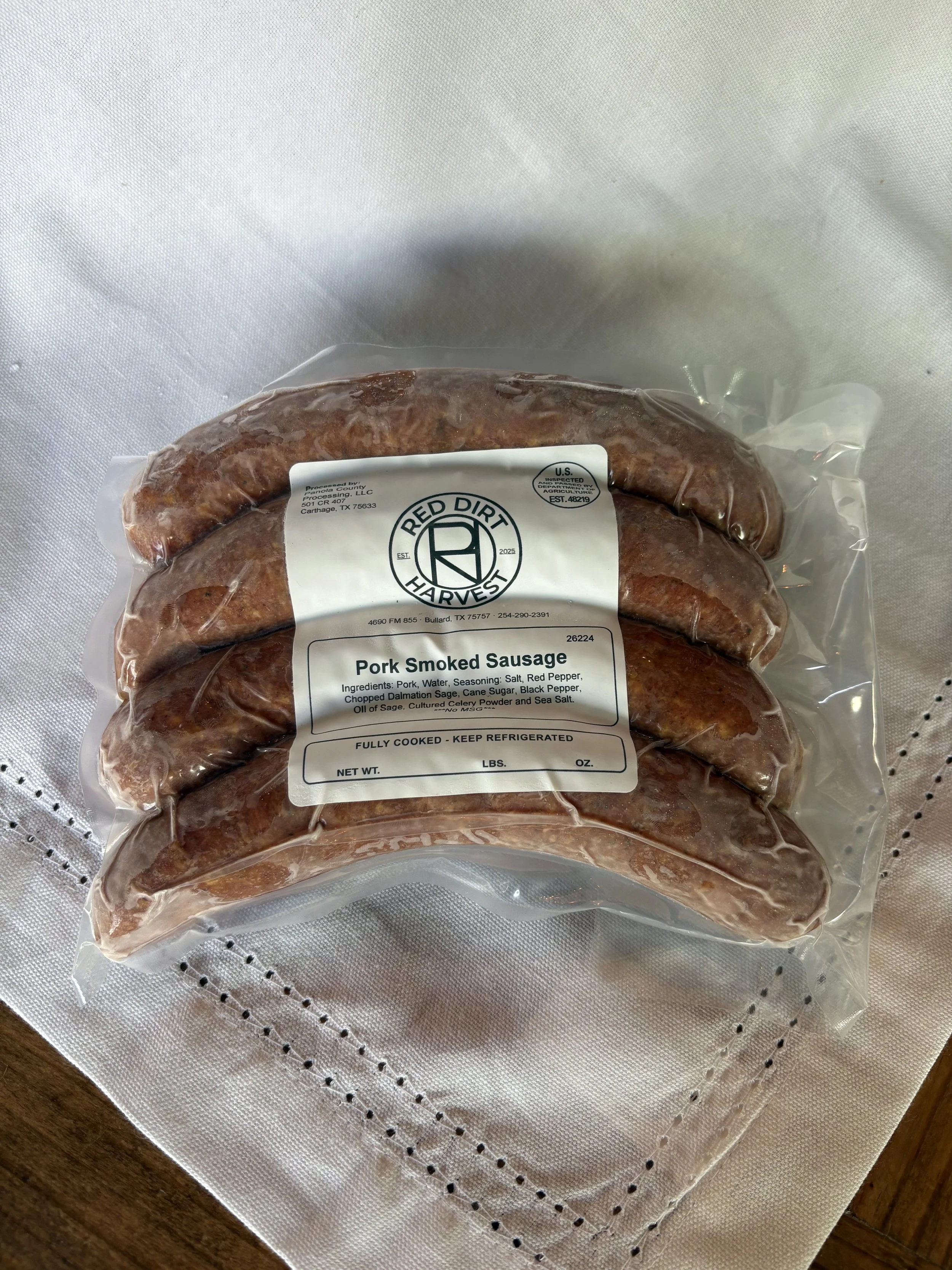Pork Smoked Sausage Links