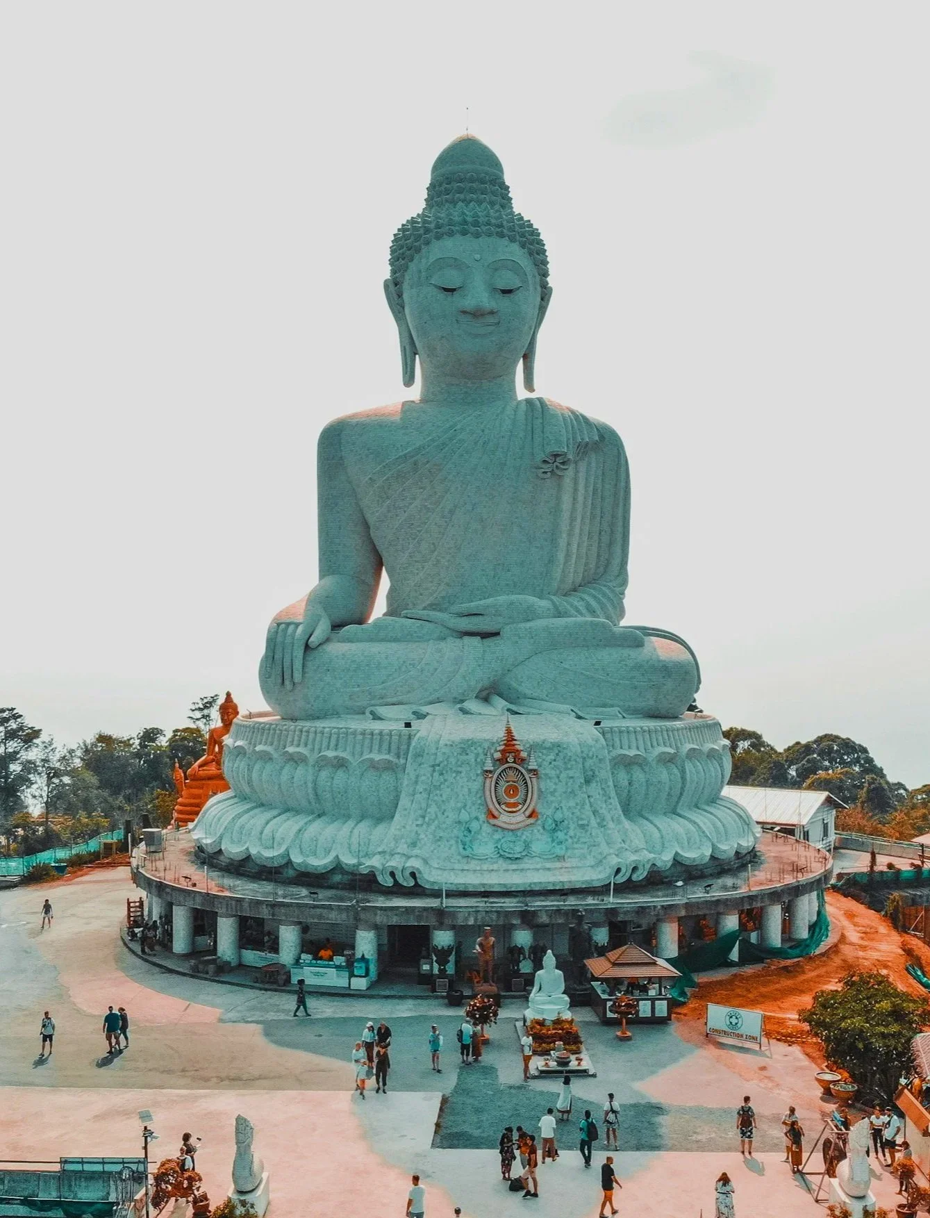 The majestic Big Buddha of Phuket, a giant white marble statue overlooking the island, showcasing spiritual and cultural excursions by Lavishly Travel.