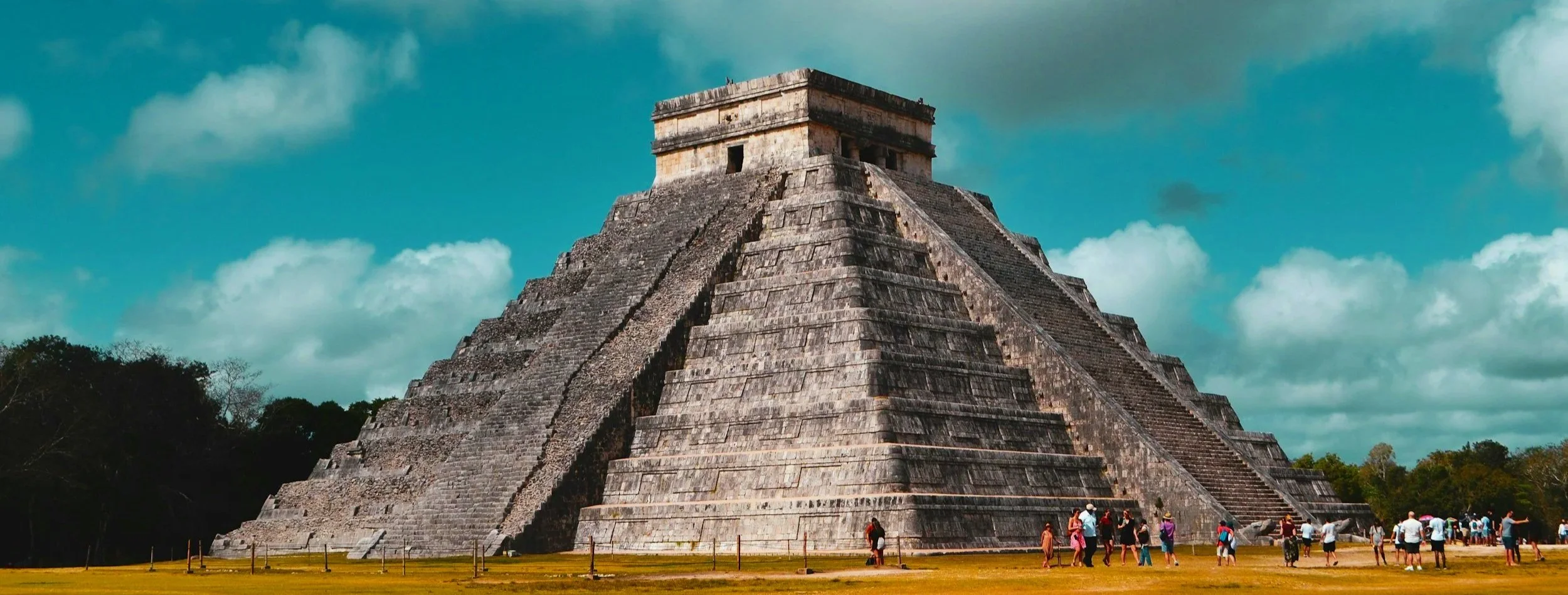 El Castillo pyramid at Chichén Itzá, an ancient Mayan archaeological site in Mexico