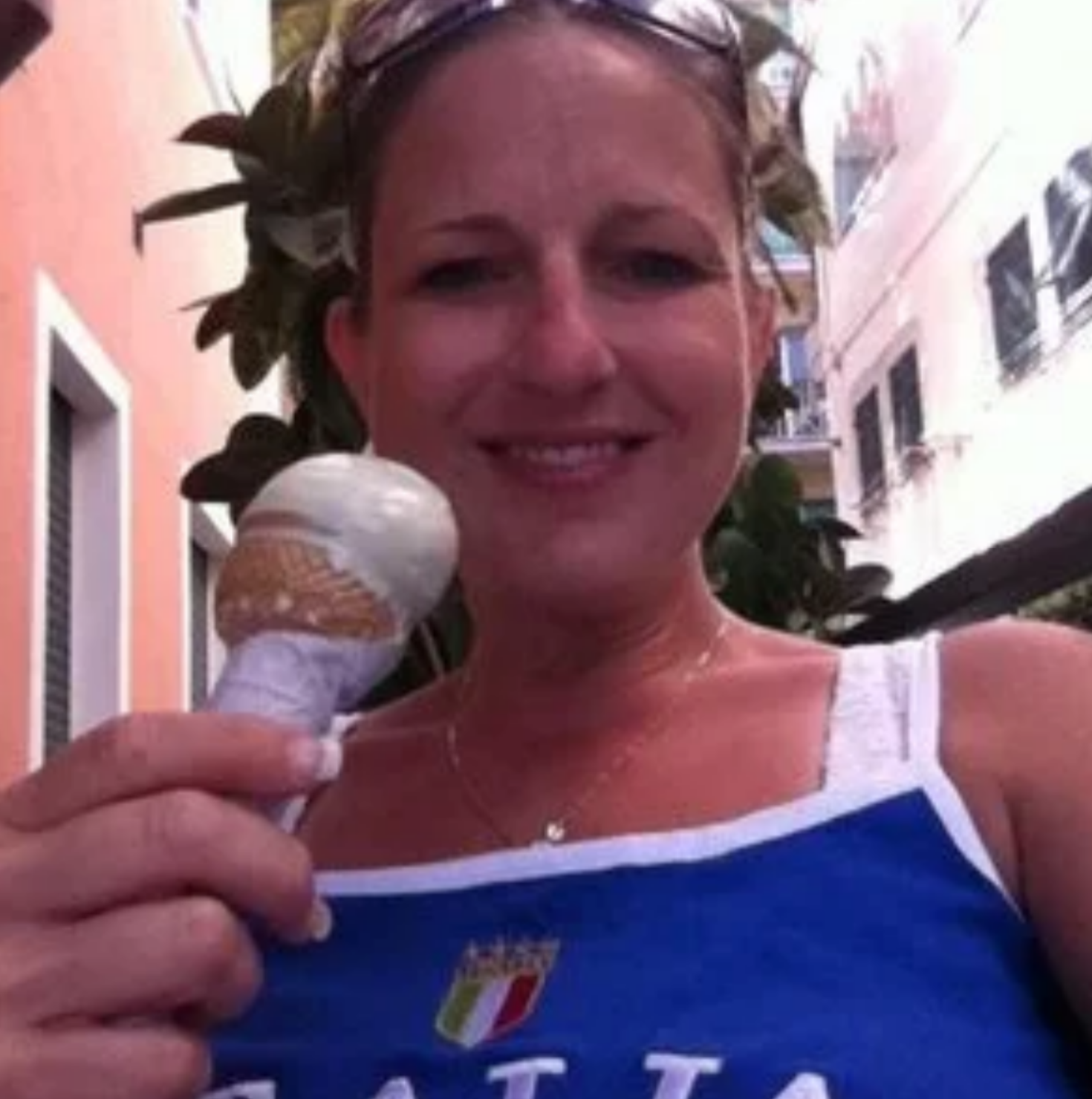 Jeanine and Gelato in Monterosso al Mare, Italy-Lavishly Travel