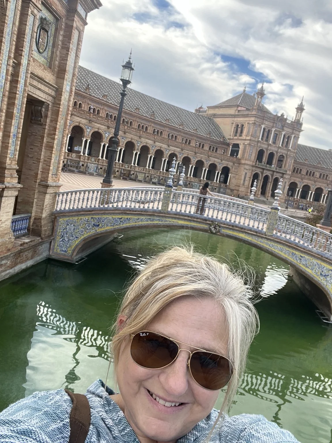 Jeanine Cioffi at Plaza de España in Seville, Spain.