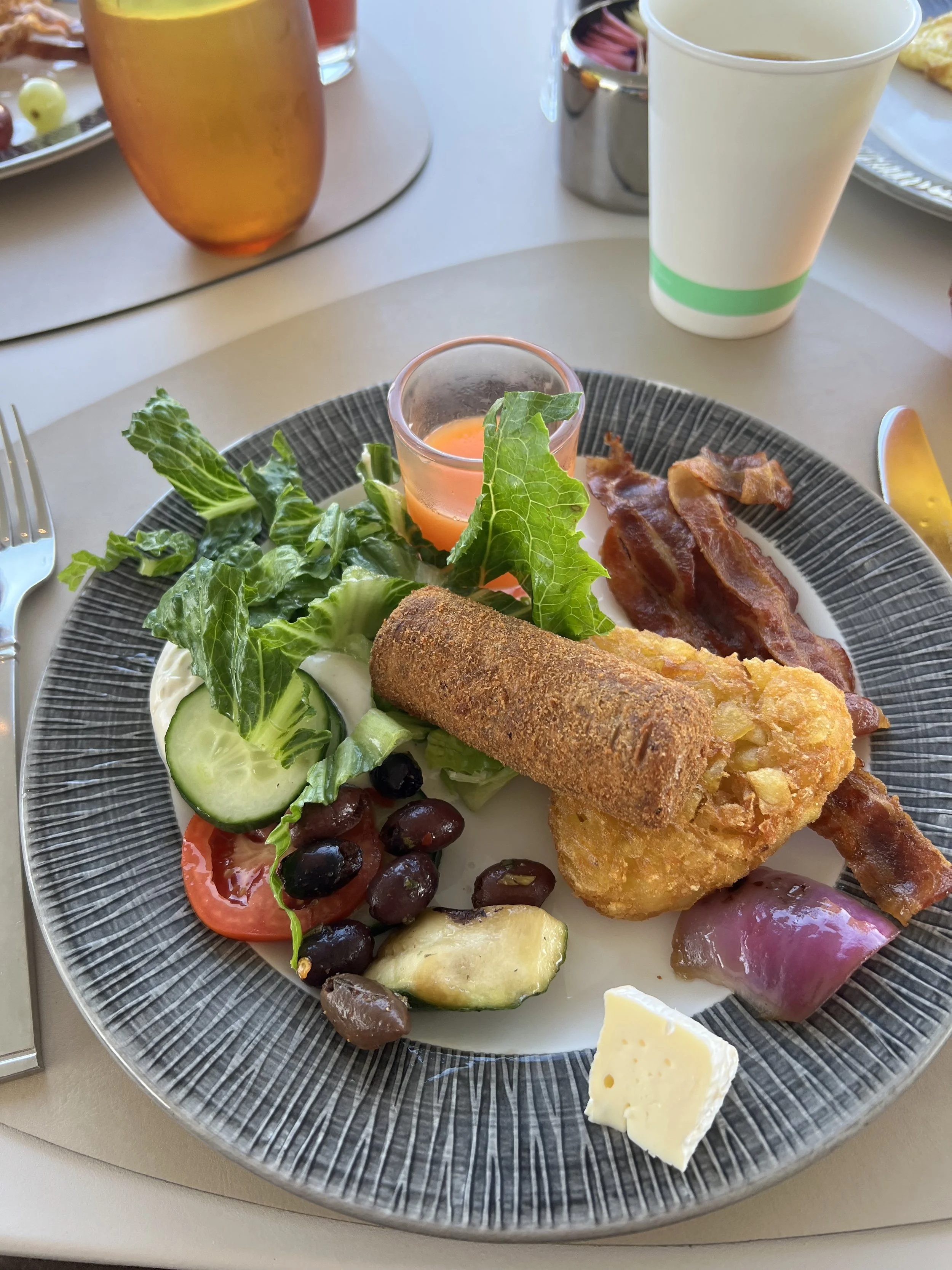 Plated breakfast at The Westerly at Hilton Aruba