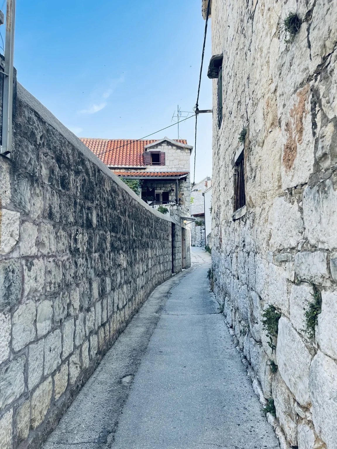 A quiet stone passage in Split's old town