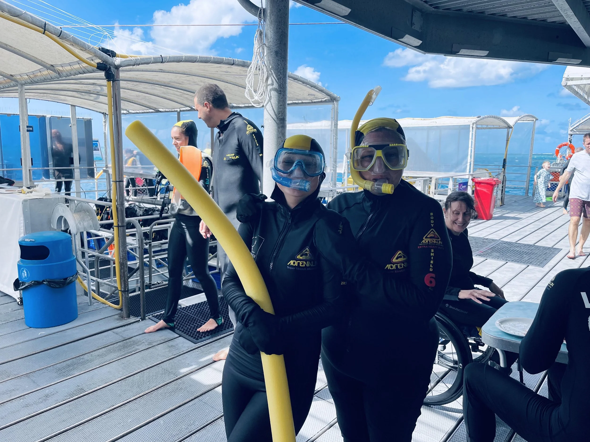 Jeanine mother daughter around the world trip Great barrier reef snorkel Australia Lavishly Travel 