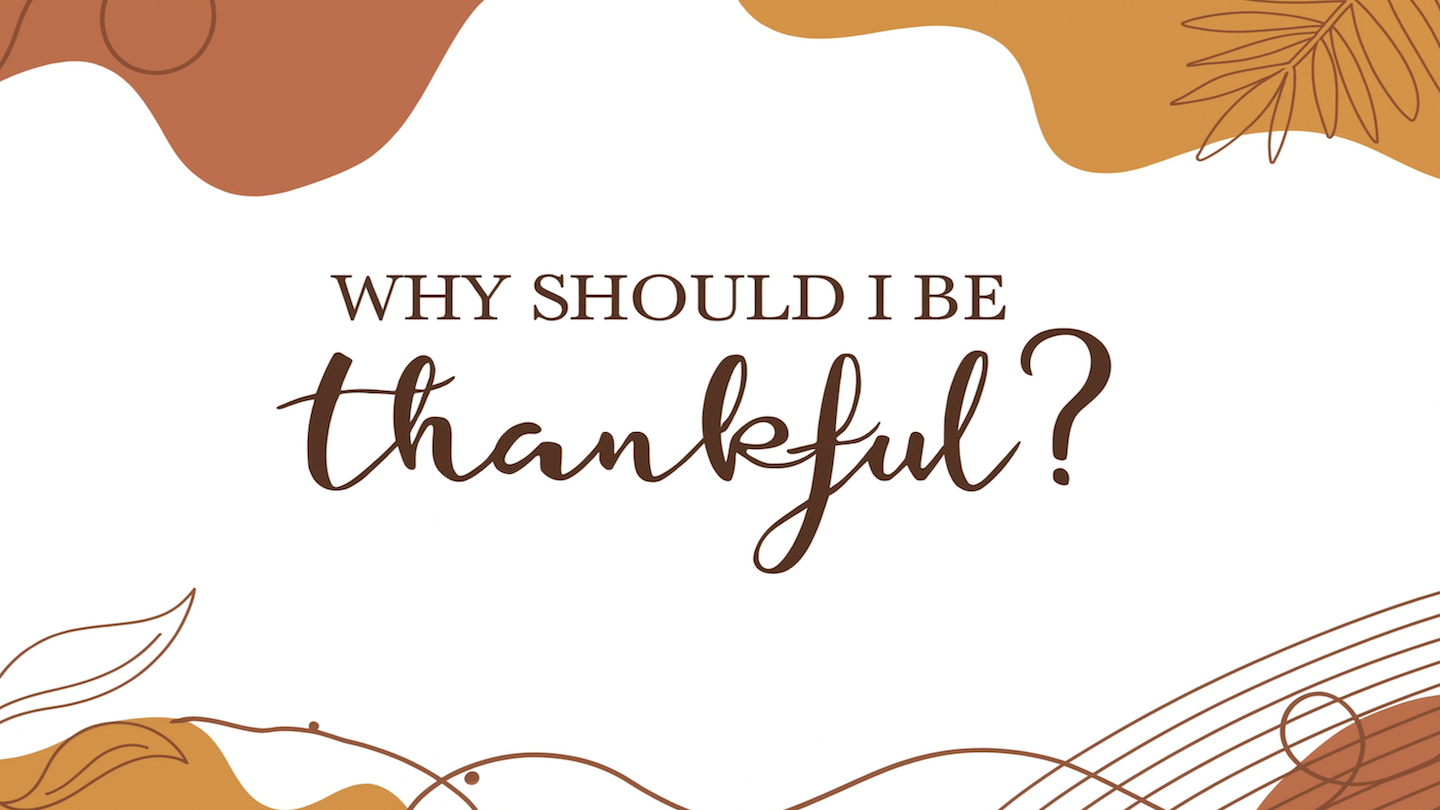 Why Should I Be Thankful?