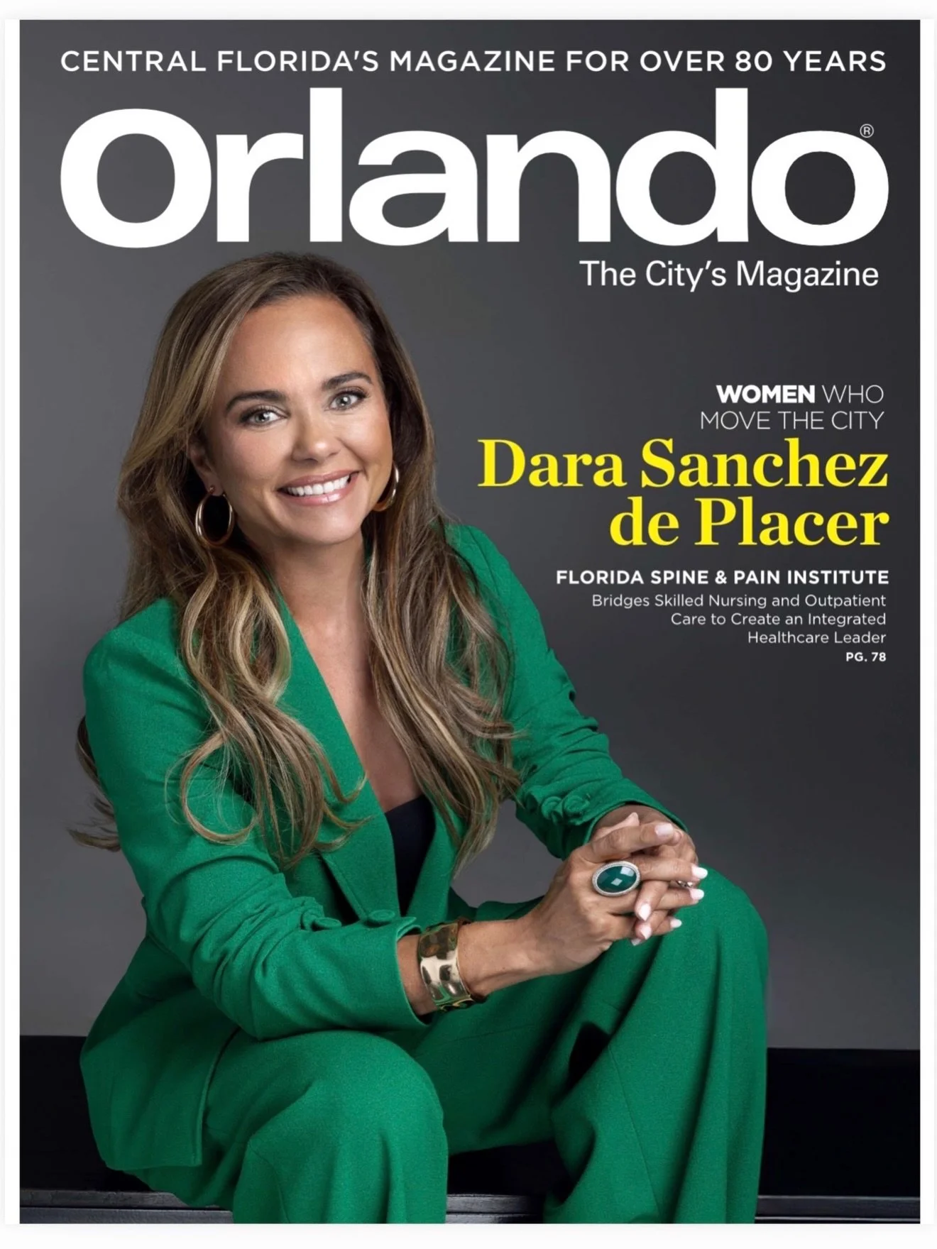 LOVE working with ACCOMPLISHED + GROUNDED women 🙌🏻 Celebrating Dara from @floridaspinepain in all of her accomplishments.  Thank you @normamolinaphoto  for making part of this project ❤️ PSA - Third Orlando Magazine Cover for me 💁🏻&zwj;♀️

Orland