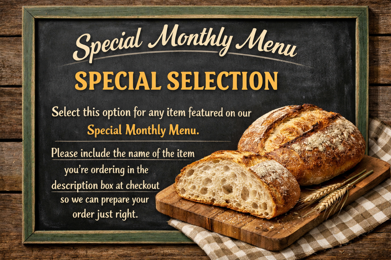 *Special_Monthly Menu Item