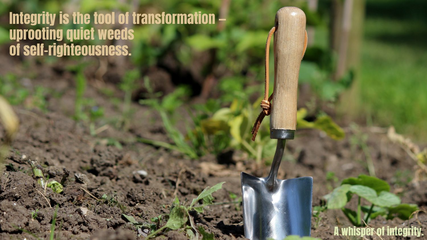 A Whisper of Integrity