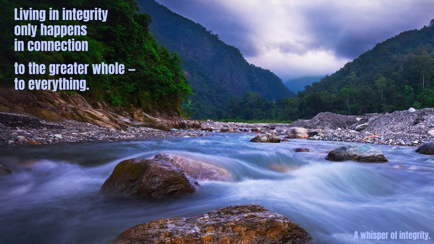 A Whisper of Integrity