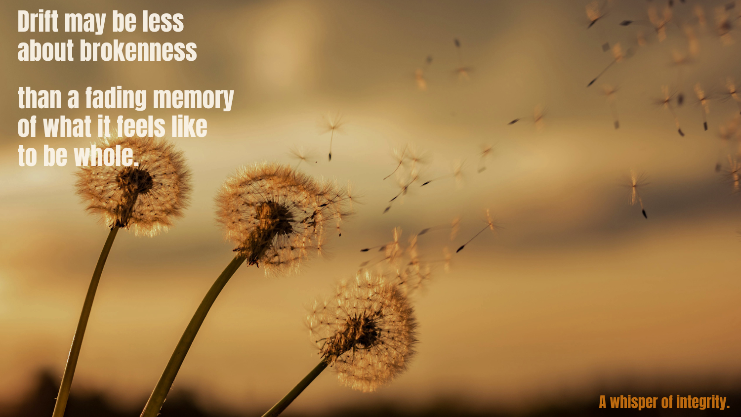 A Whisper of Integrity