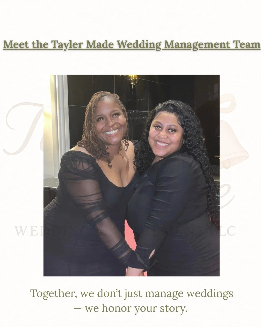 Every love story deserves a team that cares as much as you do &amp; that&rsquo;s where Tayler Made steps in. 
&bull;
From major events to the big wedding day, we create meaningful experiences and bring your vision to life.
#TaylerMadeWeddings #weddin