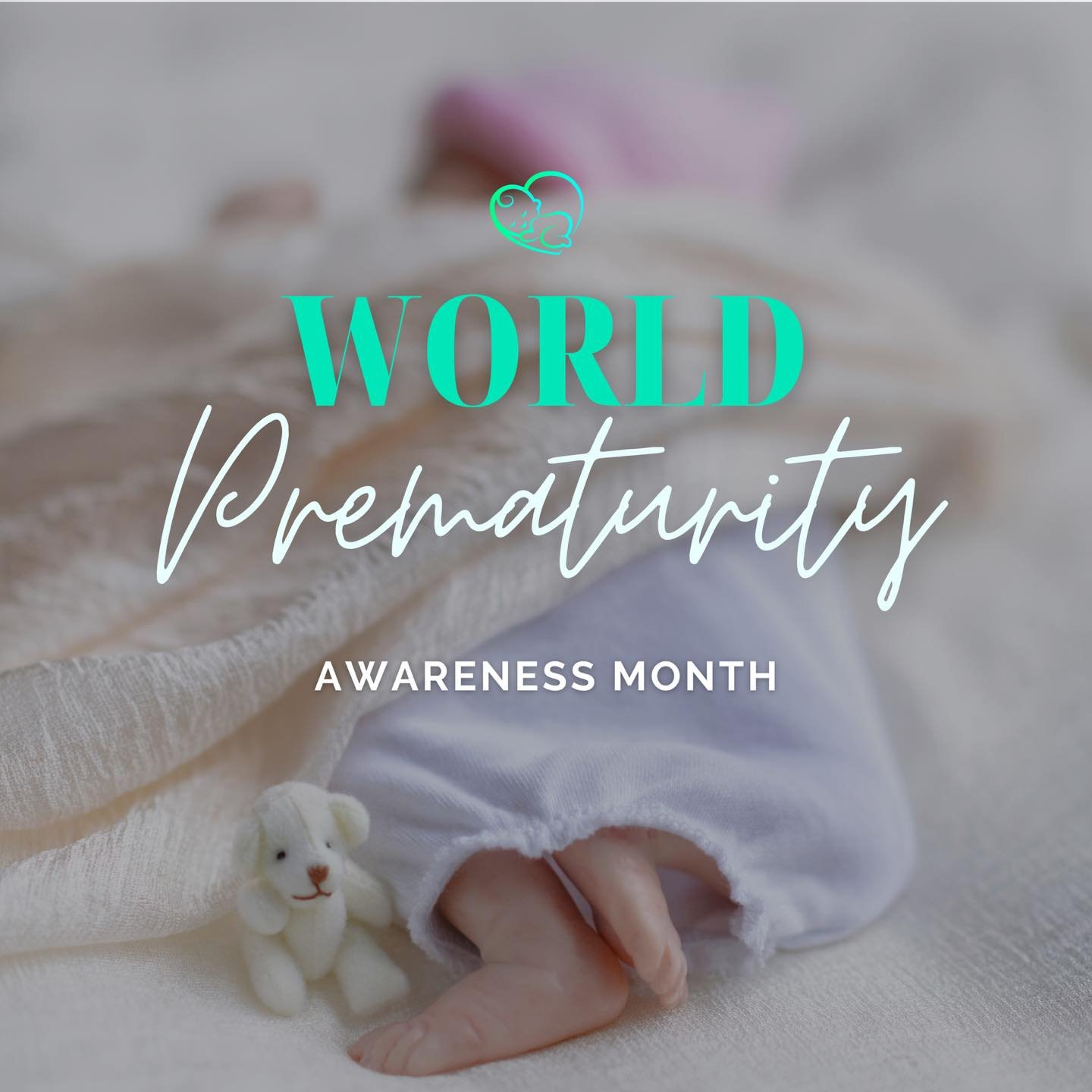 November is Prematurity Awareness Month 💜
1 in 10 babies are born too soon, and their journeys are anything but easy.

I was one of those babies. Born premature and weighing under 3 pounds (1kg), I was separated from my mom for weeks after birth. Ev