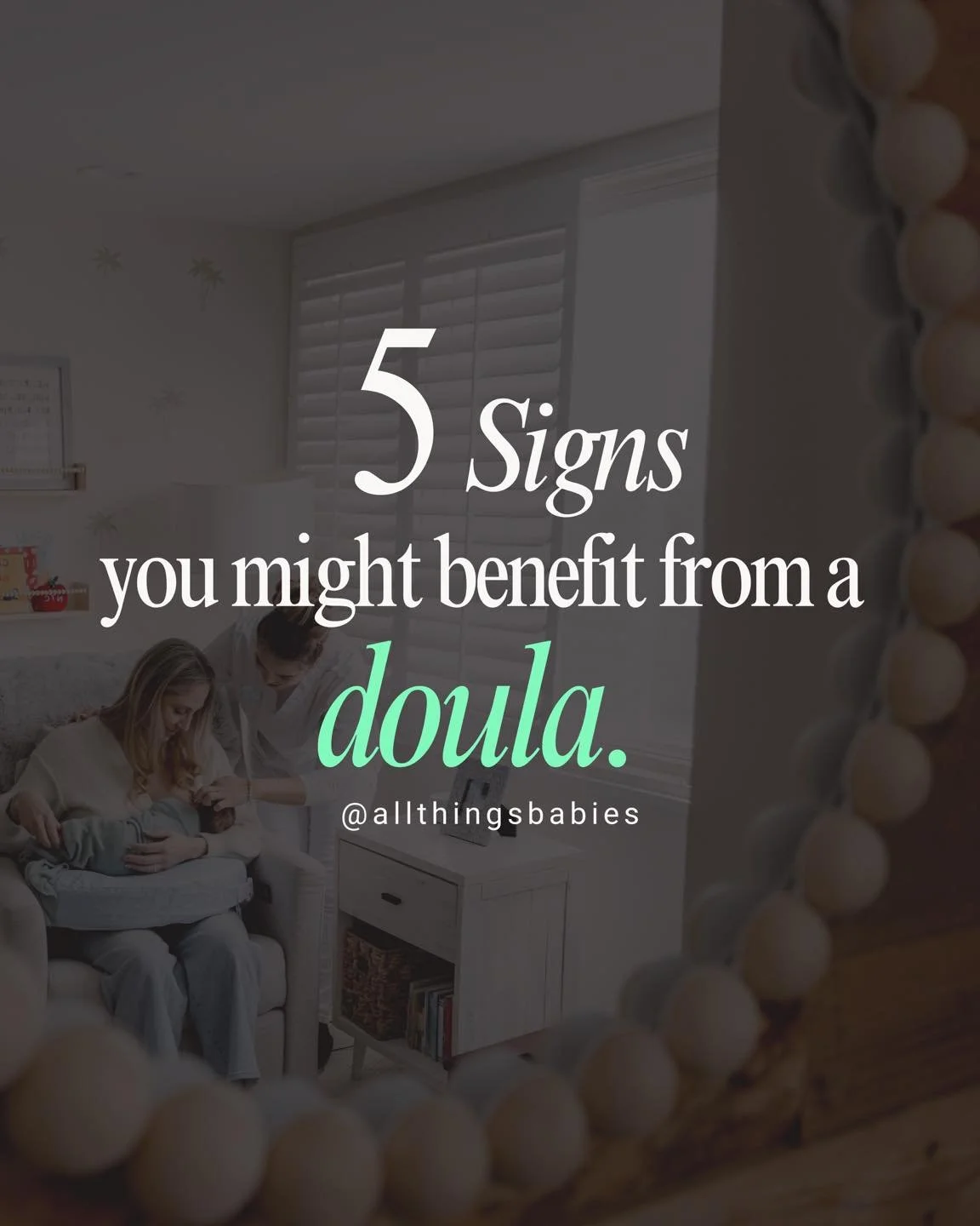 Not sure if hiring a doula is for you?

These are just some of the signs that tell me you&rsquo;d love the support:
🩵 Emotional comfort
🫶 A calm presence
📚 Reliable information
💚 And confidence through every step.

Save this when you start buildi