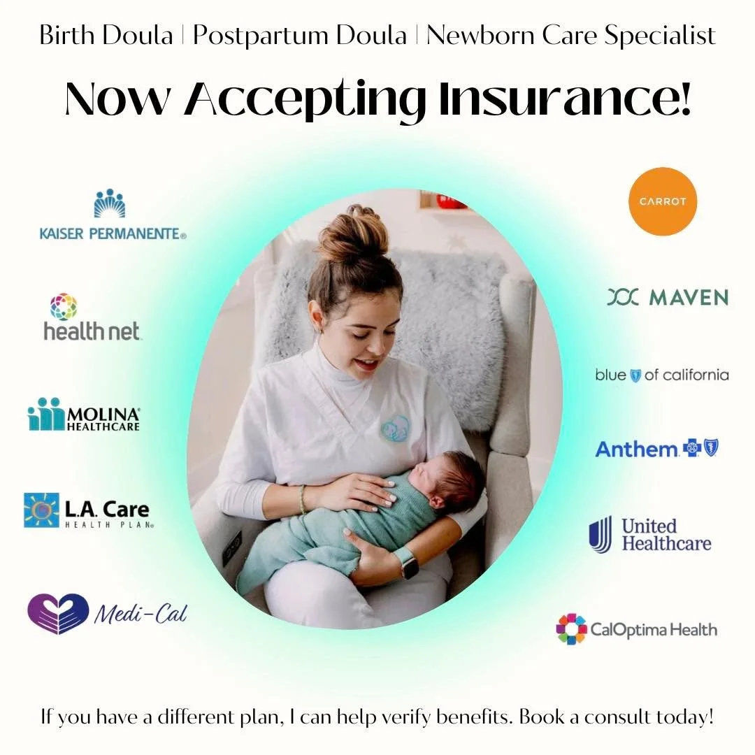 We are happy to share that we can now bill several insurance plans directly for birth and postpartum doula care.

Many families do not realize their plan can help cover support during pregnancy and the fourth trimester. This alone can lift a huge wei