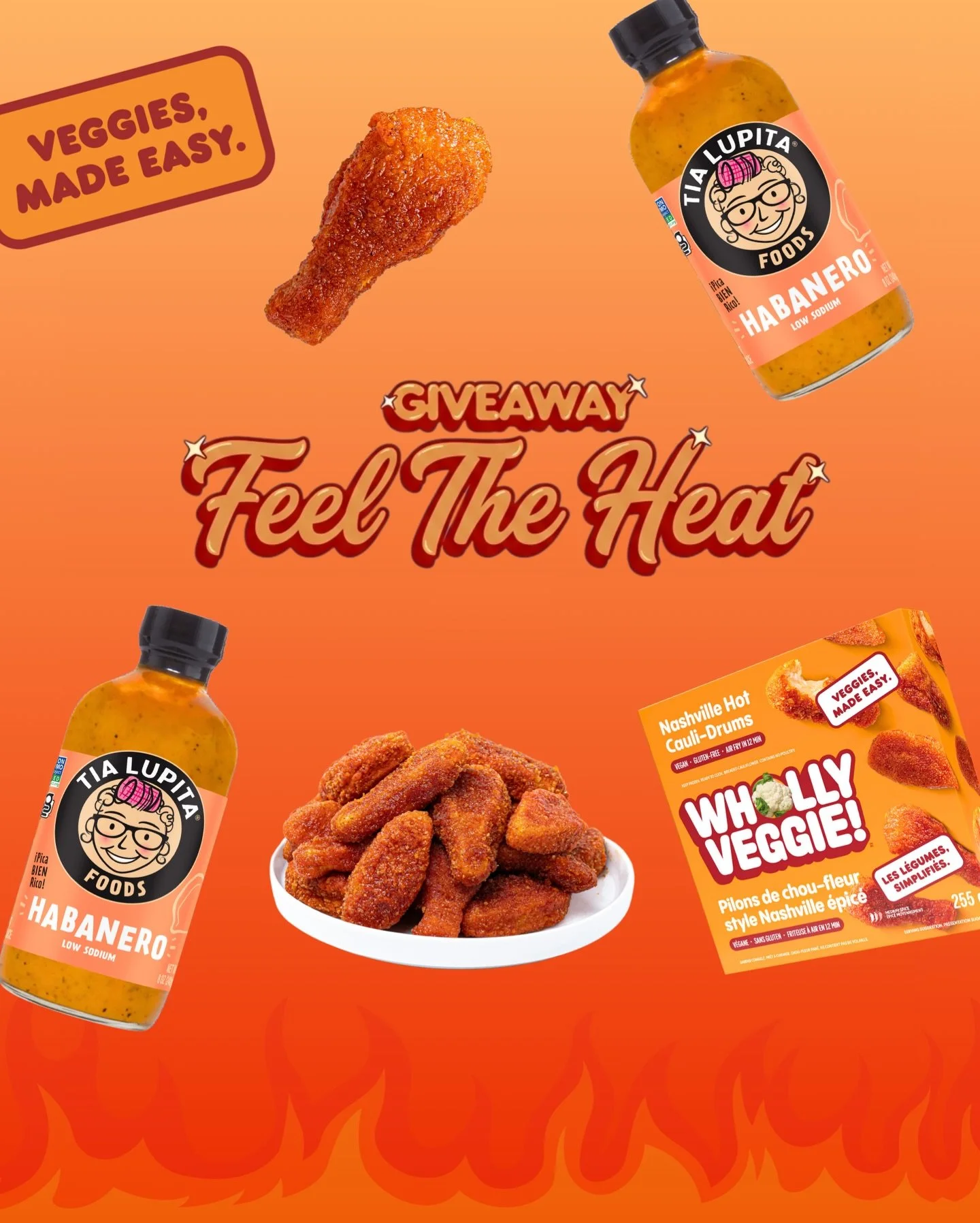 🔥GIVEAWAY🔥

We&rsquo;ve teamed up with our friends at @tialupitafoods to seriously level up your snack game. It&rsquo;s time to bring the heat to your kitchen! 

How to enter:
🔥 Follow @whollyveggie &amp; @tialupitafoods 
🔥 Like + Share this post