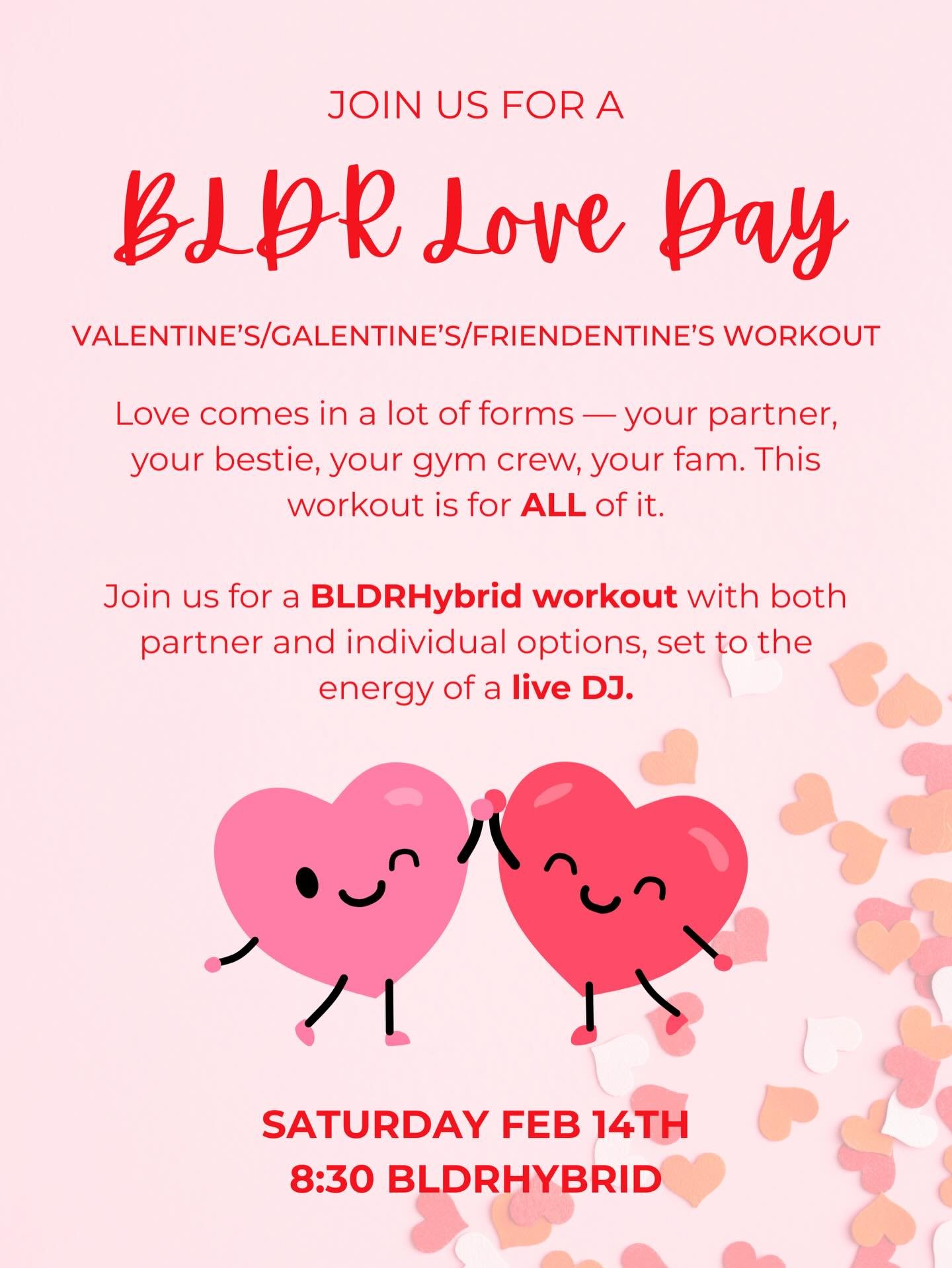Valentine&rsquo;s Day at BA = A BLDRHybrid session alongside your gym lovers + LIVE beats from @lighthouse_sounds 

Not a couples workout. Not a singles workout. Just a damn good session with damn good peeps. Lift, groove, sweat, move, repeat ❤️&zwj;