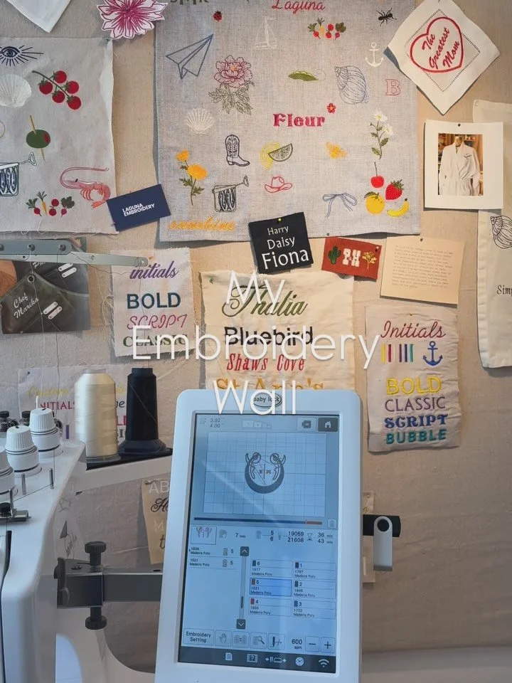 My favorite moments around the embroidery shop.