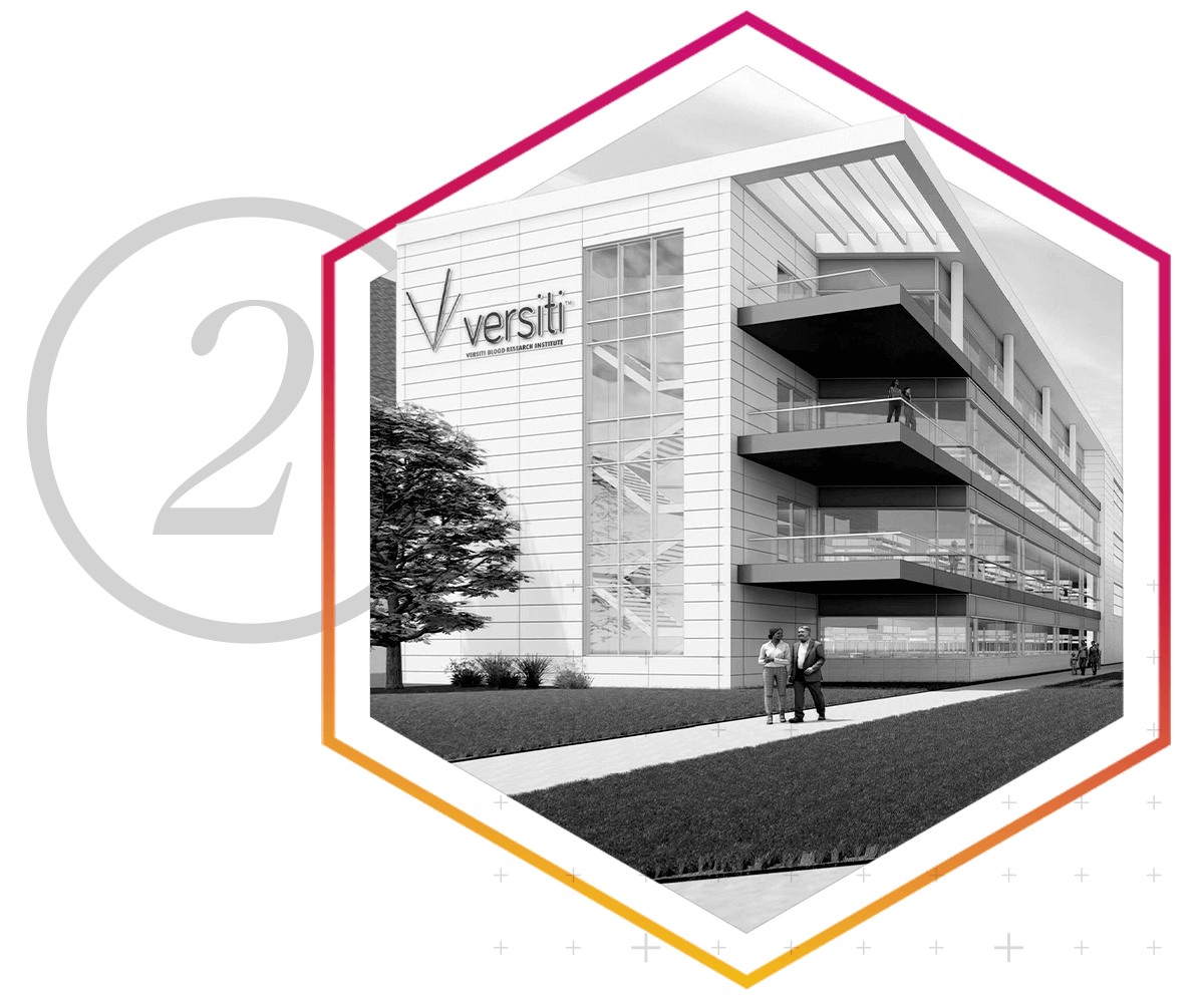 A rendering of the new Versiti Research Institute expansion that will double our research facility.