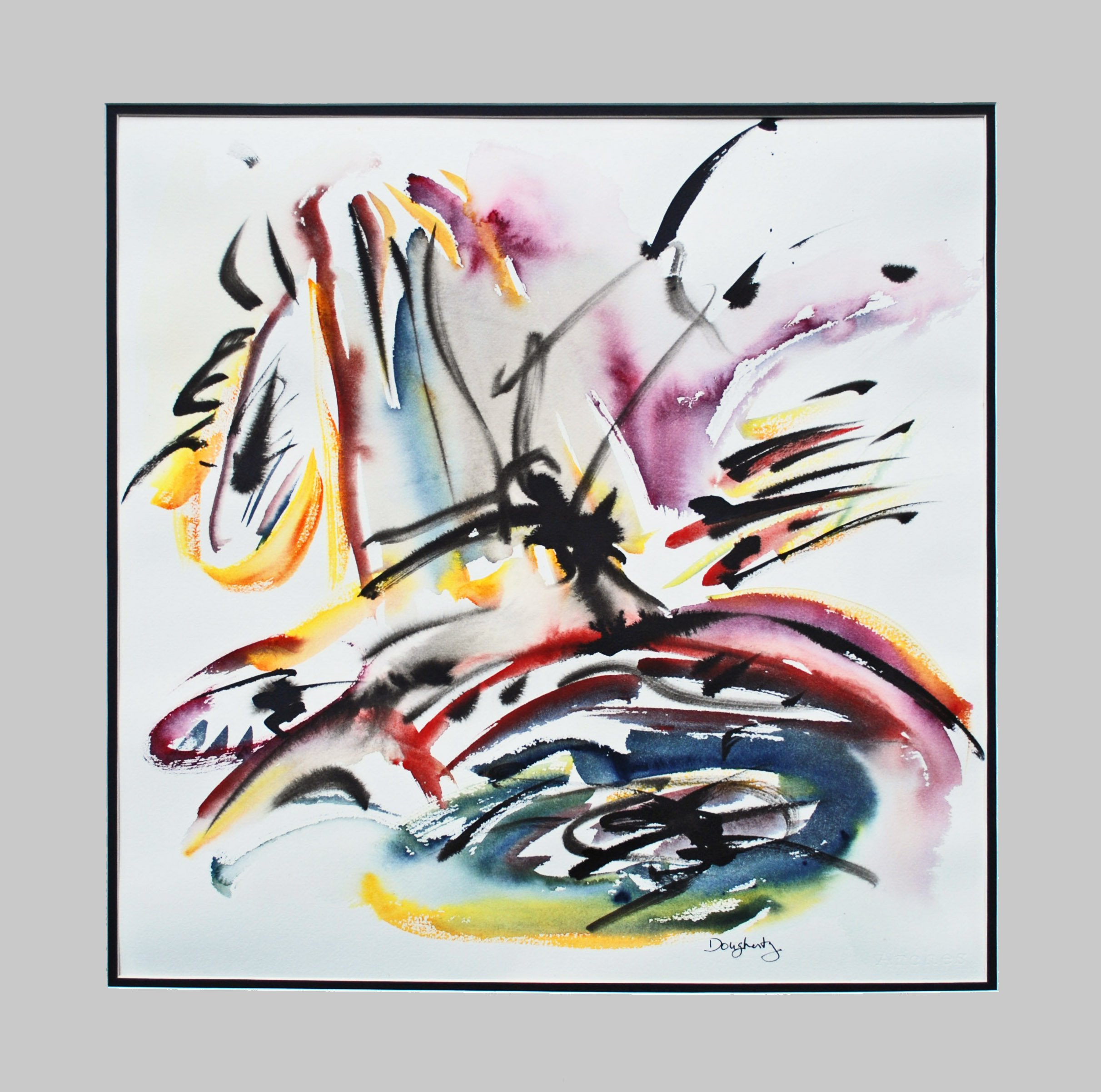 As My Conscious Explodes | Ink & Watercolor