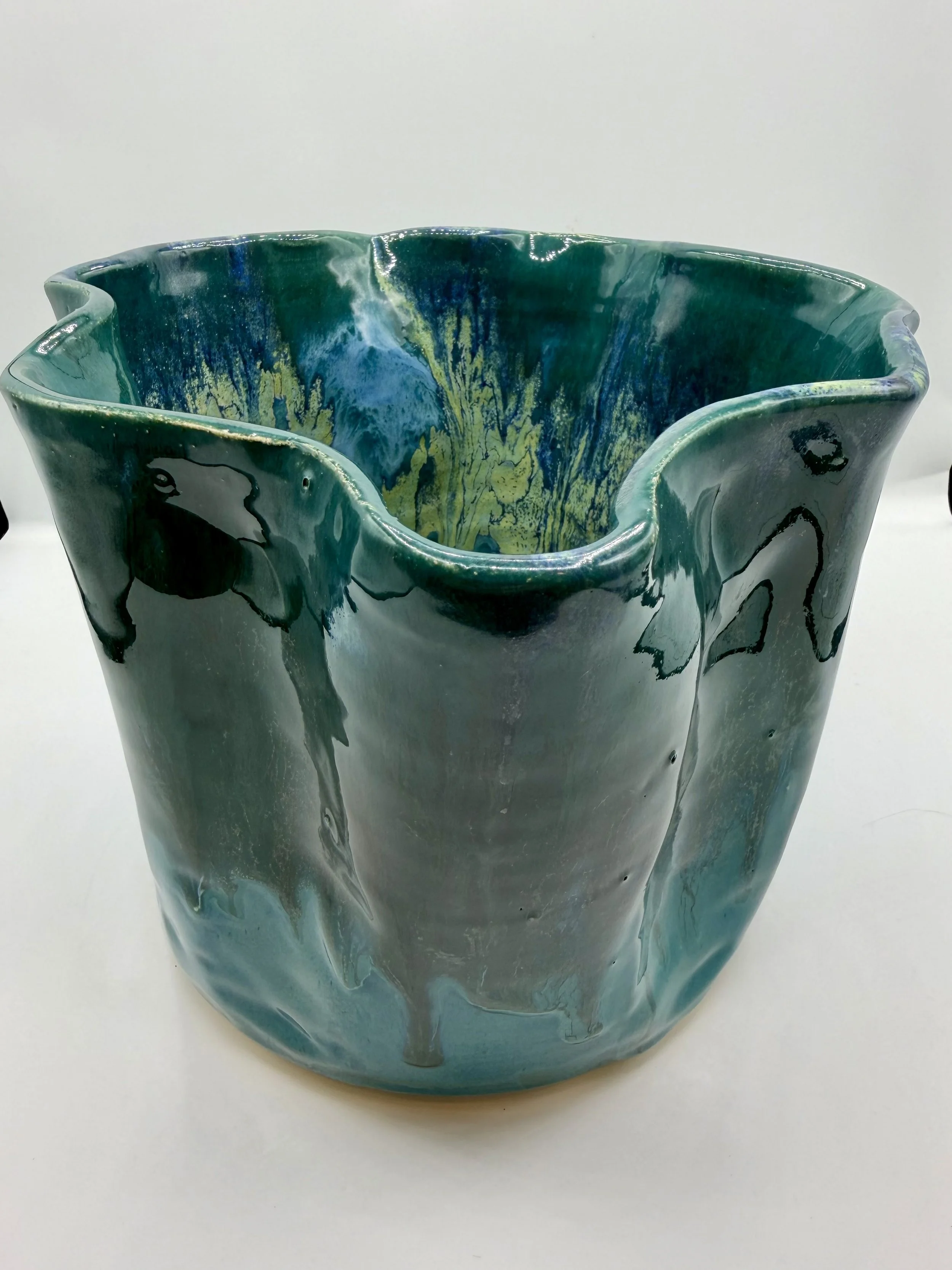 Ocean Serenity Ceramic Bowl/Sculpture