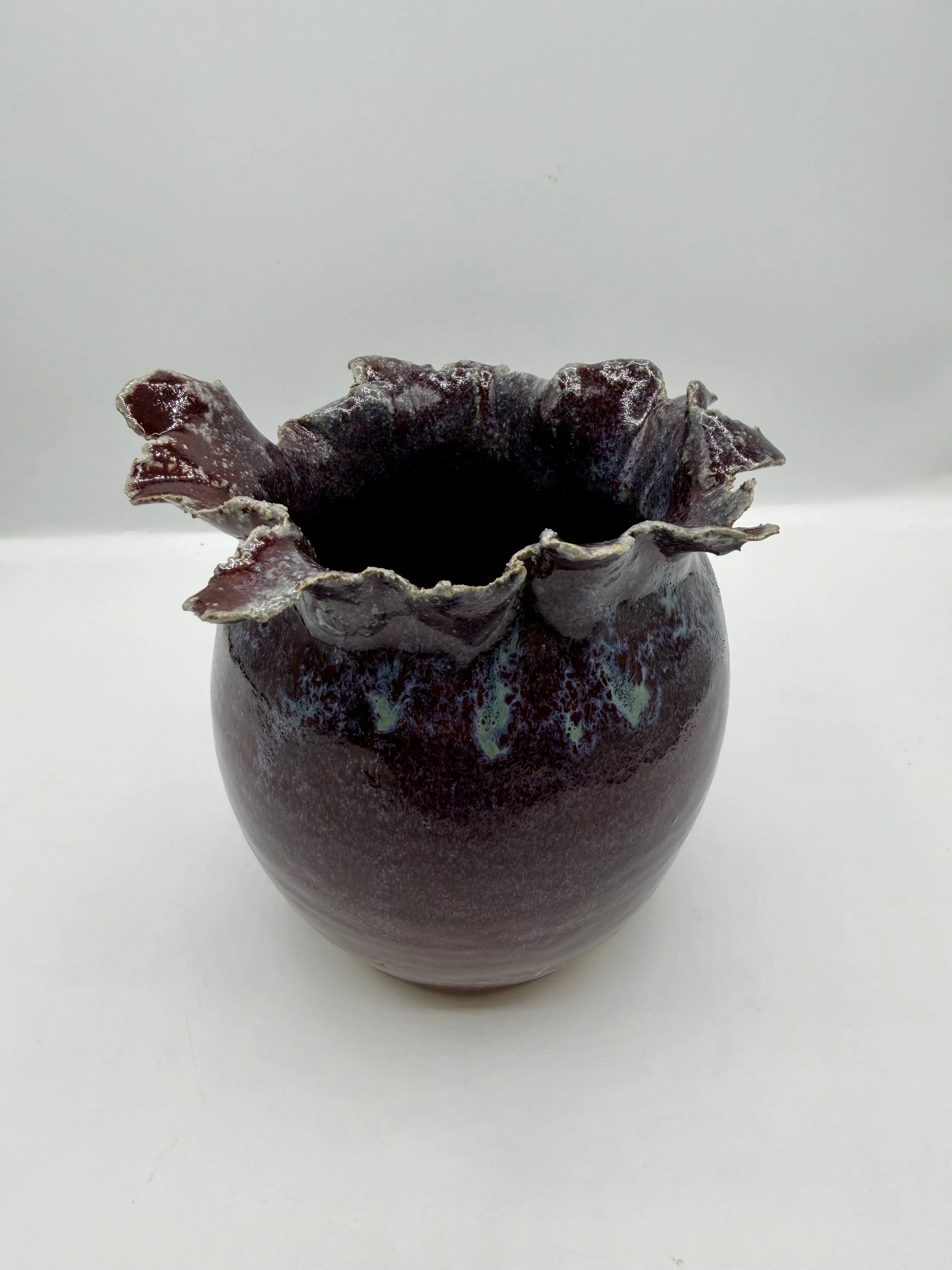 Oceanic Elegance Accent Vase