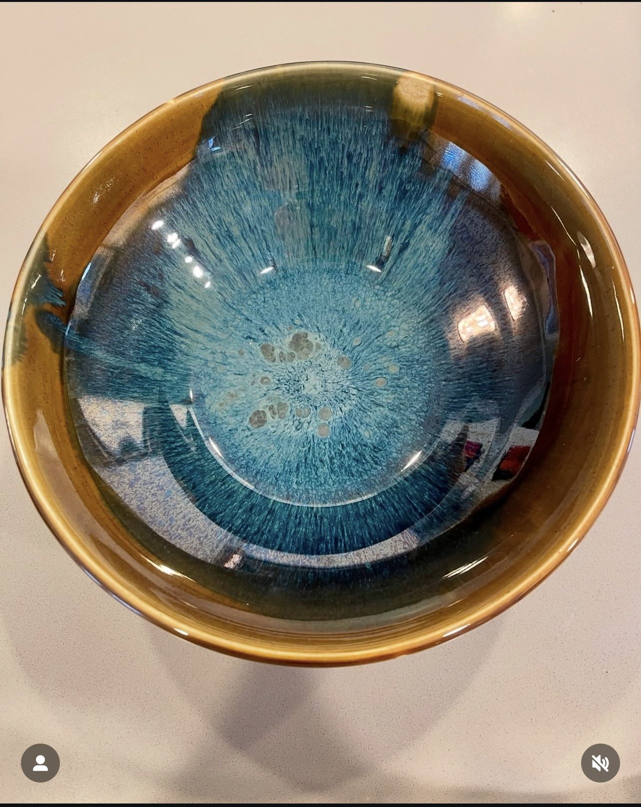 Blue Swirl Bowl