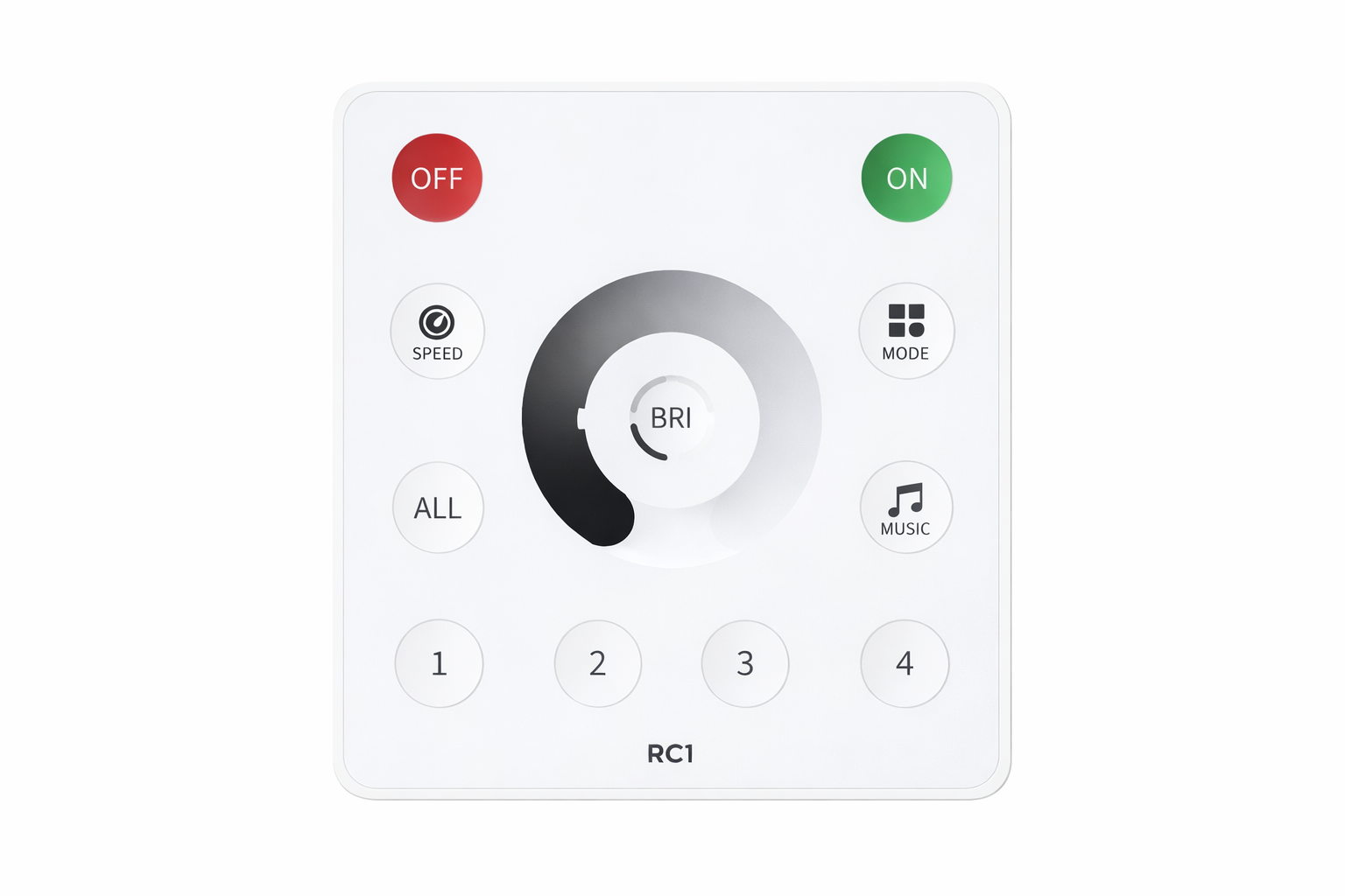 WC1 Single Colour Wall Plate