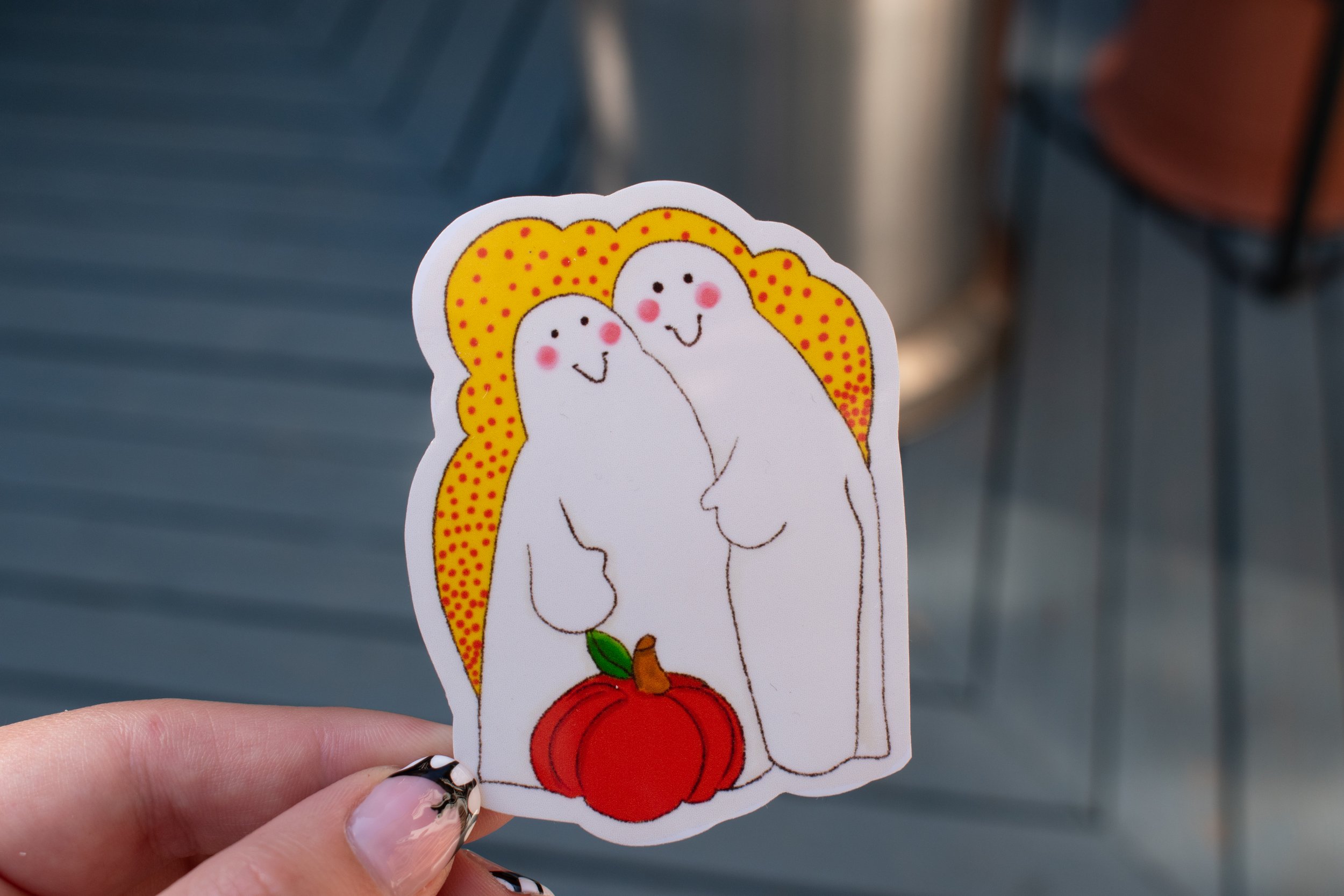 Ghost Couple Sticker