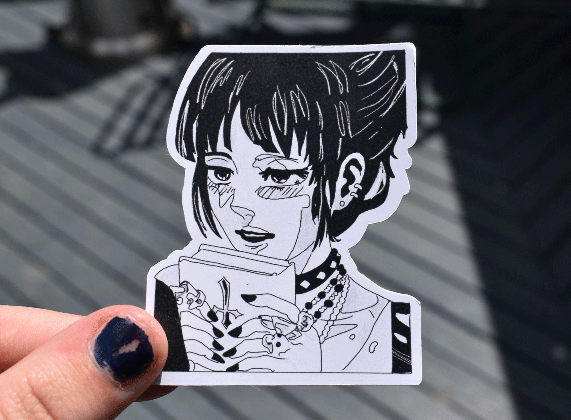 Goth Mikasa Sticker (Attack On Titan)