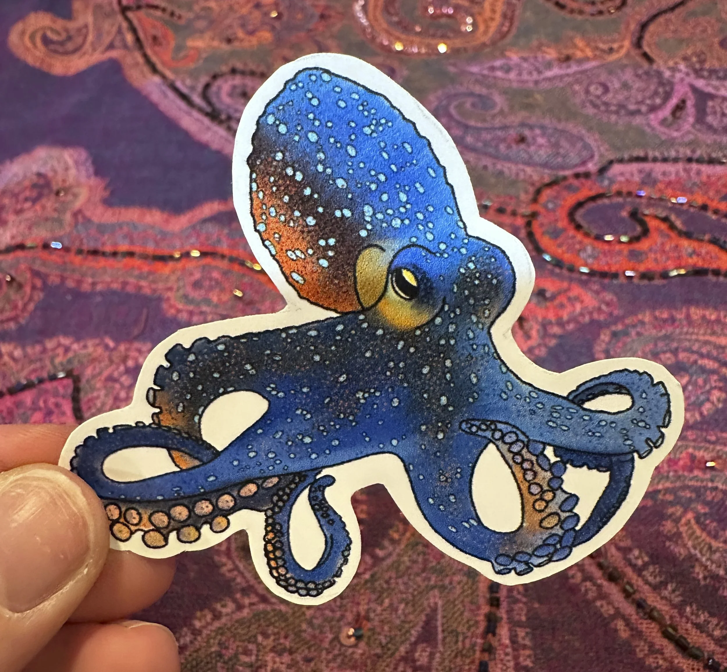 Blue-Ringed Octopus Sticker