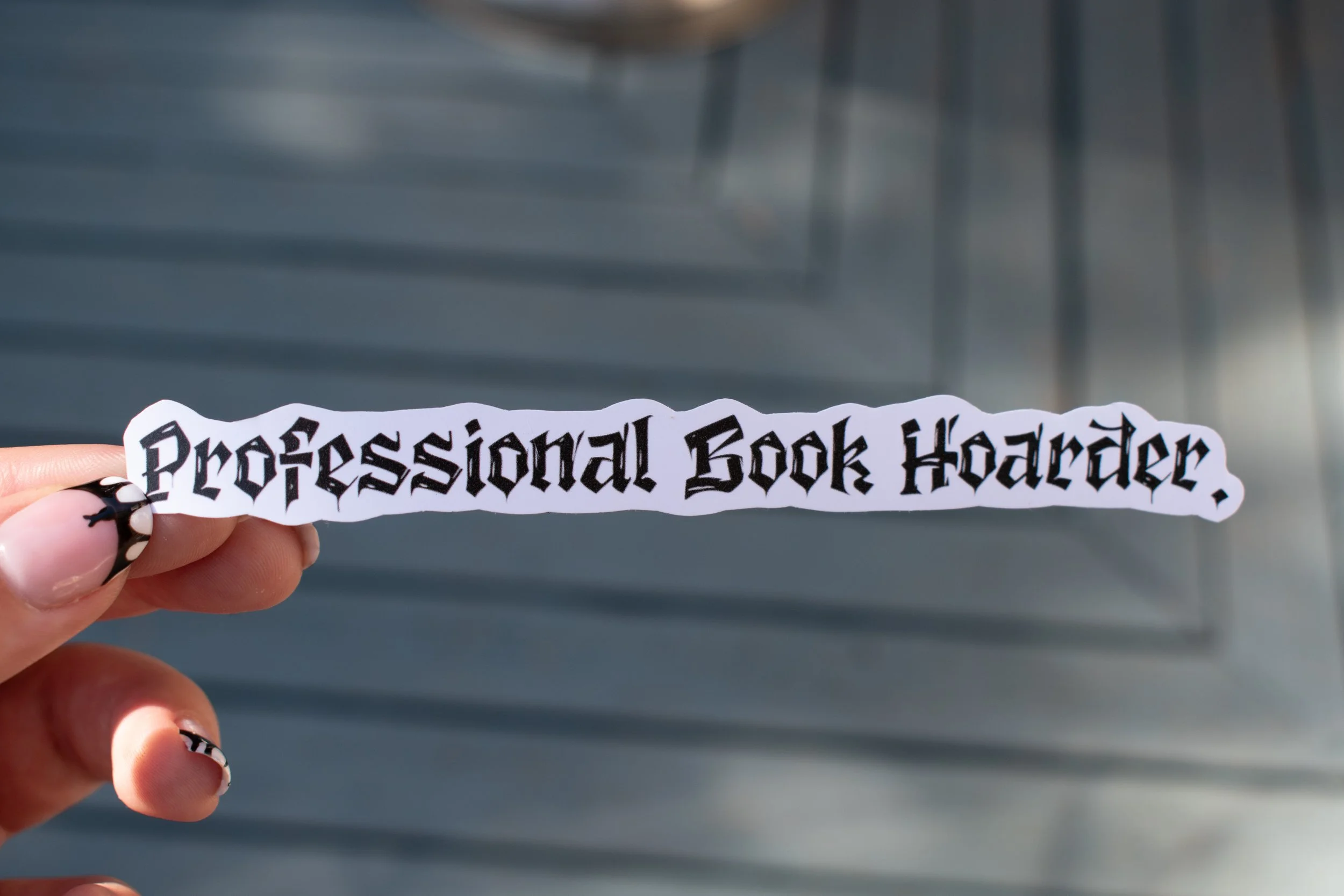 Professional Book Hoarder Sticker