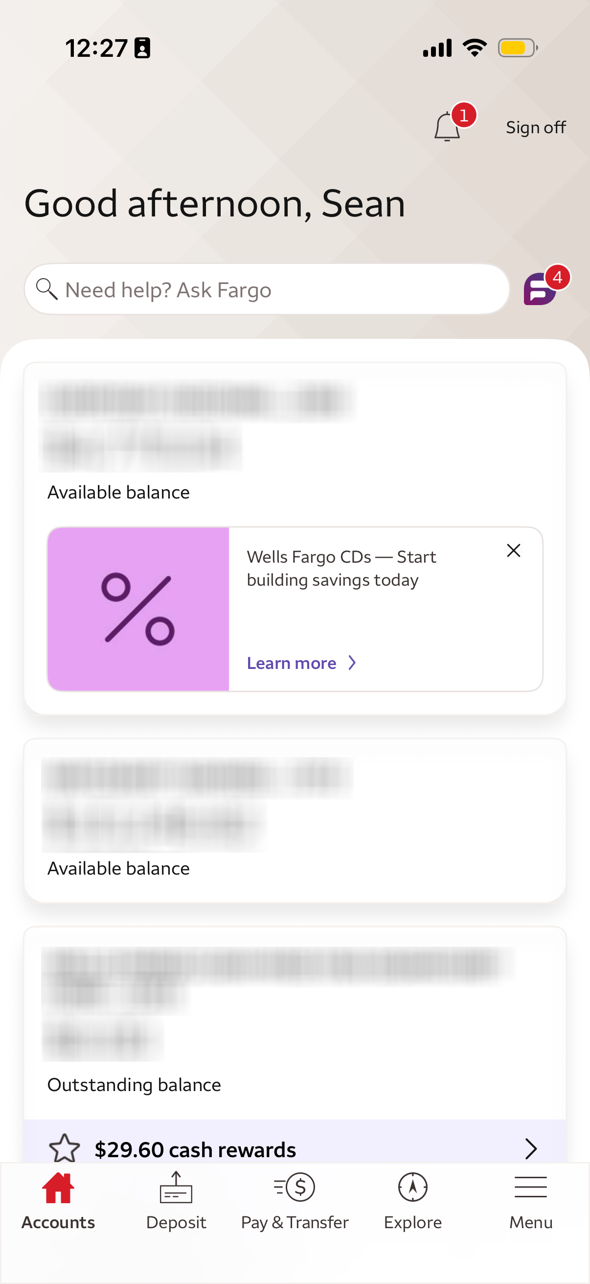 Account Summary Header Redesign