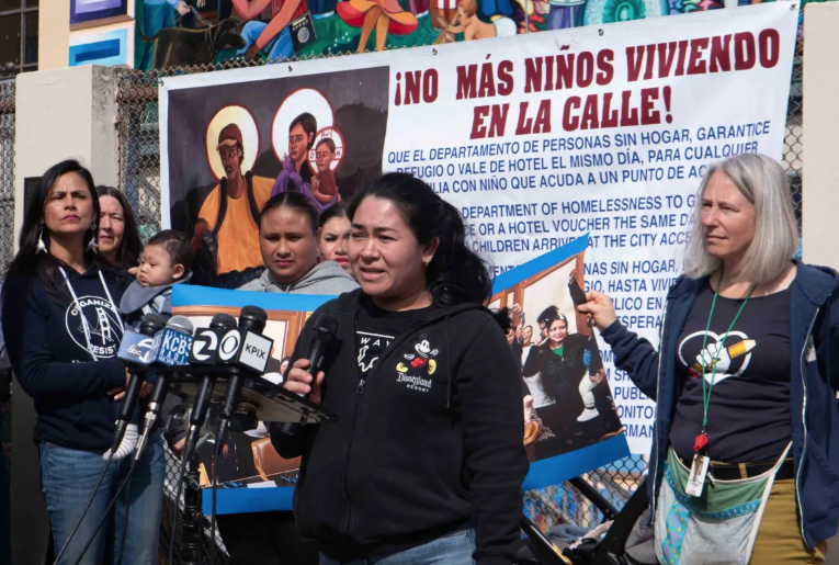 ‘Our time is over’: Homeless mothers fight S.F. shelter evictions at rally