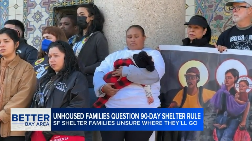 Families in SF shelters afraid to end up on streets as the city implements 90-day stay limit