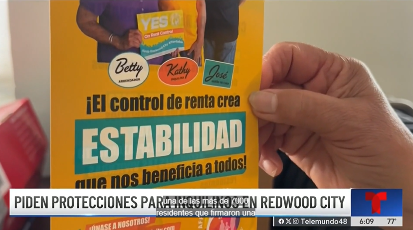 Miles de residentes firman petición a favor de una propuesta electoral de control de rentas &nbsp;en Redwood City