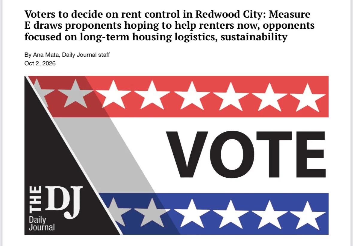Voters to decide on rent control in Redwood City