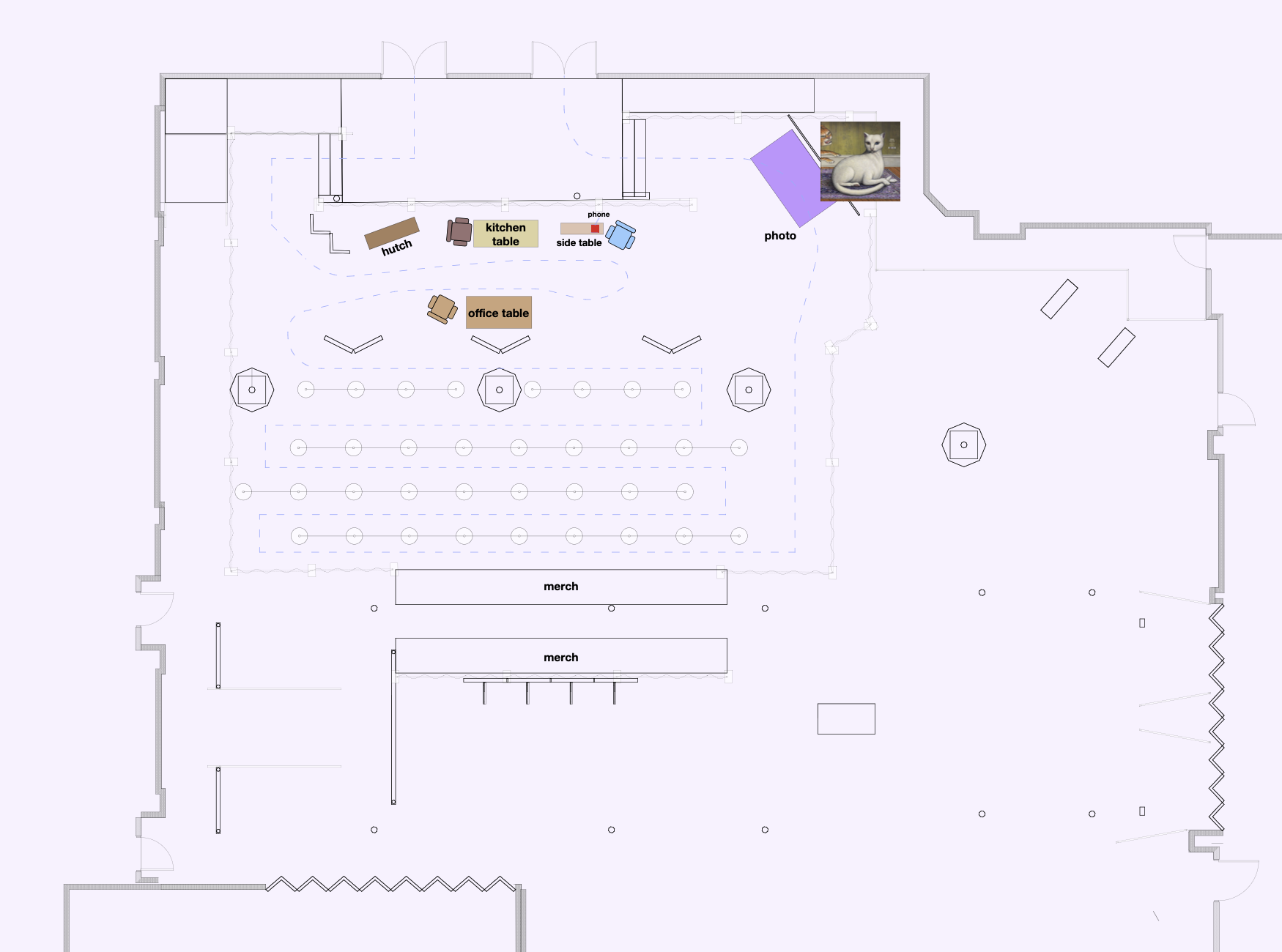  Groundplan, created in Vectorworks 